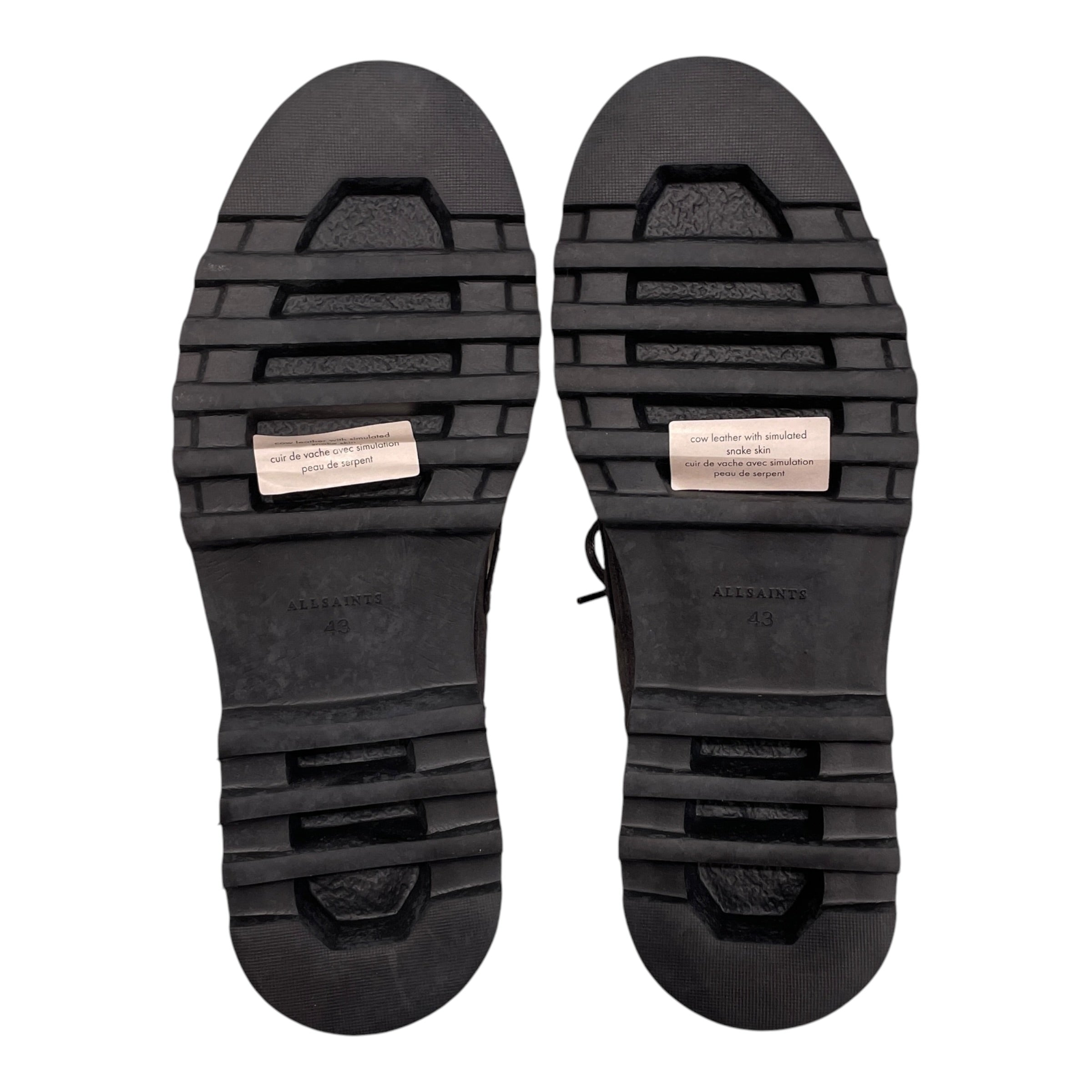 ALLSAINTS/Low-Sneakers/EU 43/Suede/GRY/LUG SOLE DECK SHOE view 4