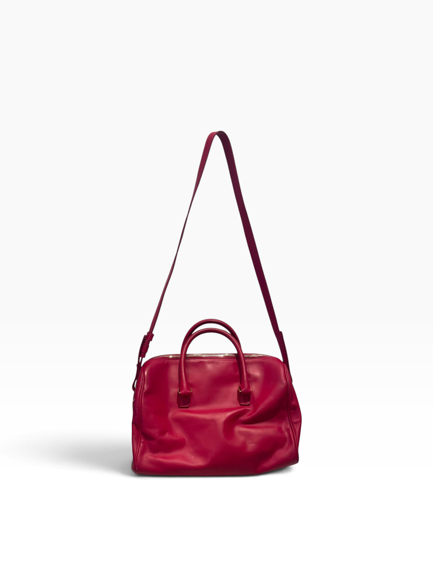 SAINT LAURENT/Bag/Leather/RED/Classic Duffle- Calfskin view 2