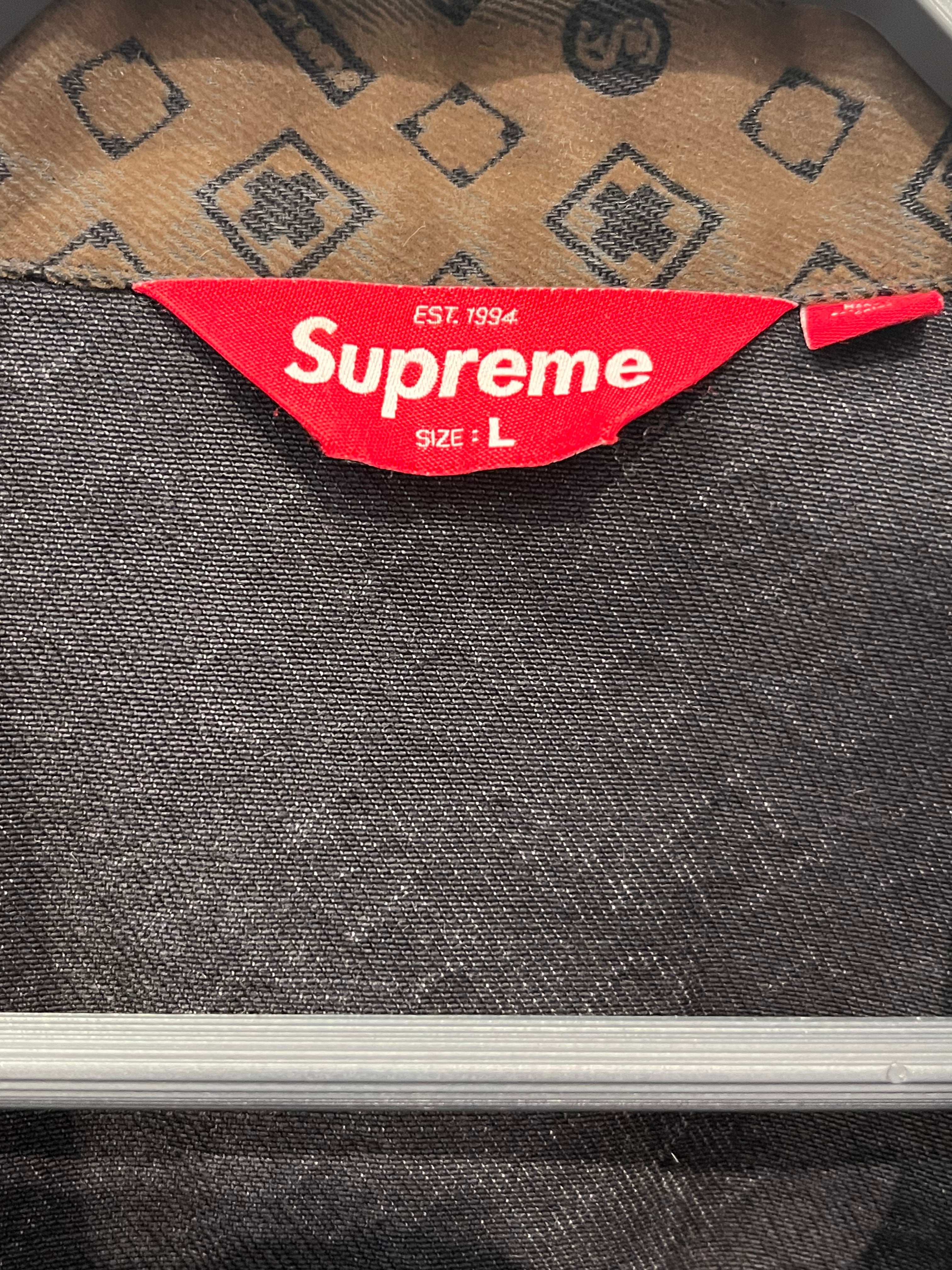 Supreme/Jacket/L/Cowhide/BRW/All Over Print/FLOCKED TRUCKER JKT view 3
