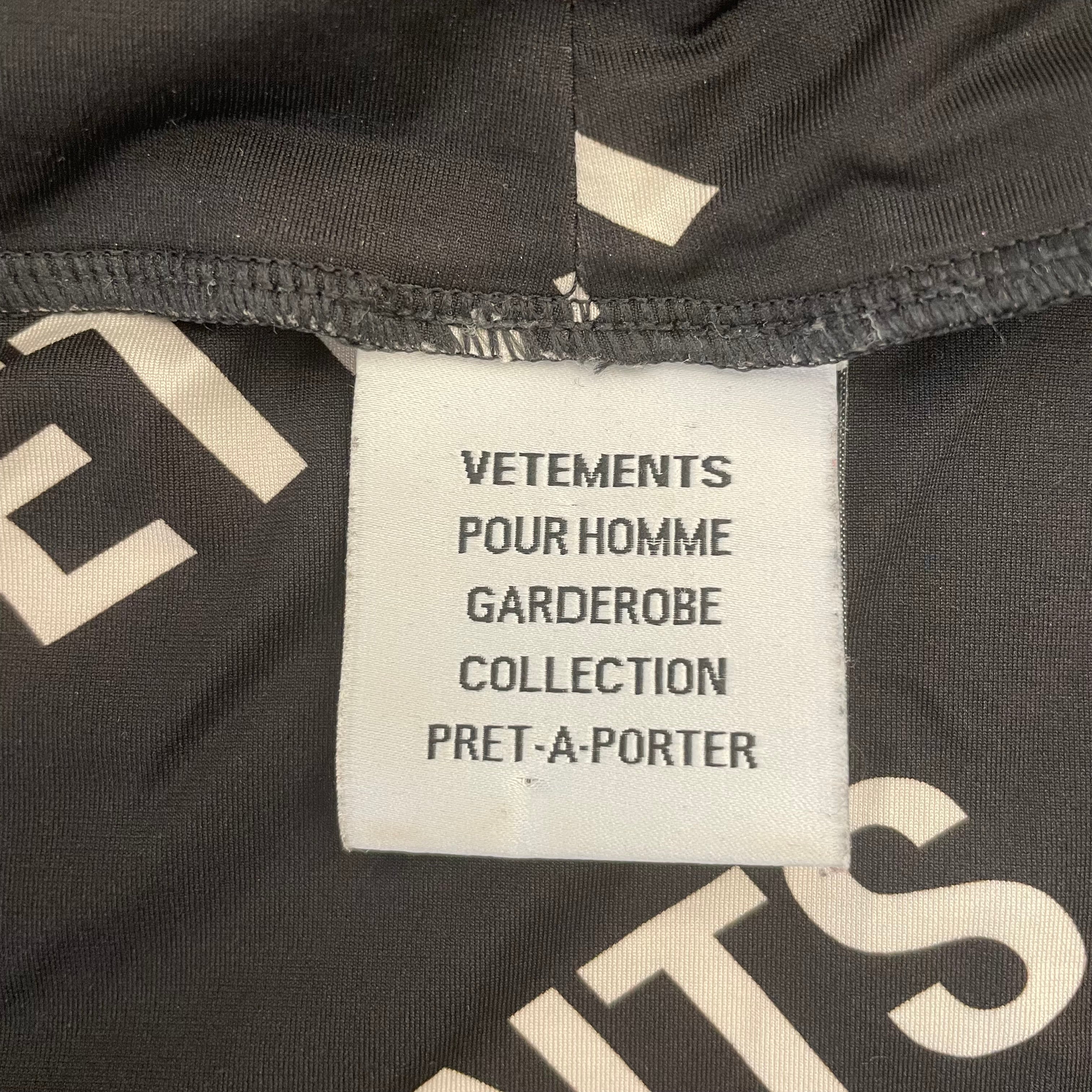 VETEMENTS/LS T-Shirt/L/BLK/All Over Print/ALLOVER LOGO SWEAT view 3