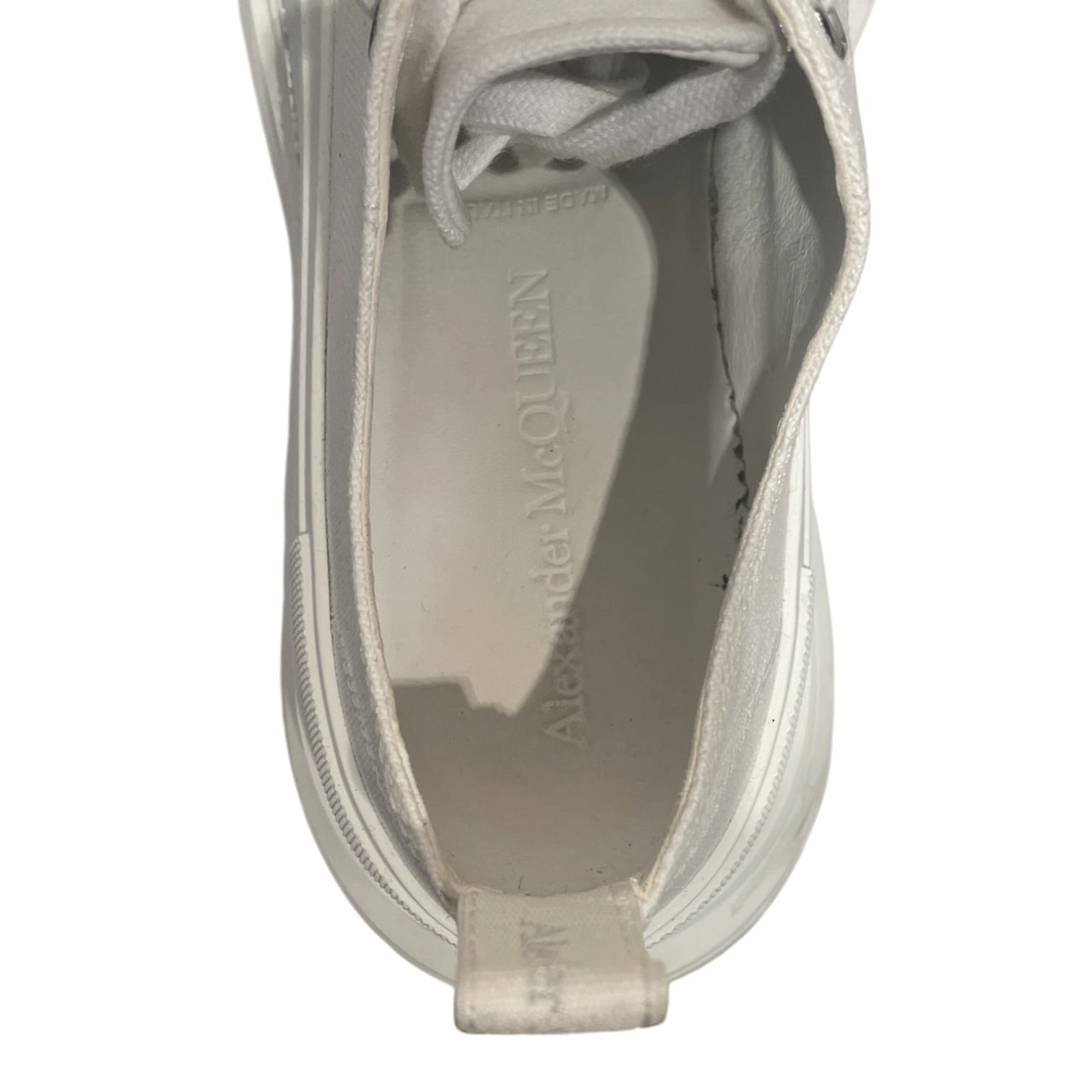 Alexander McQueen/Low-Sneakers/EU 41/Cotton/WHT/CHUNKY CANVAS view 3