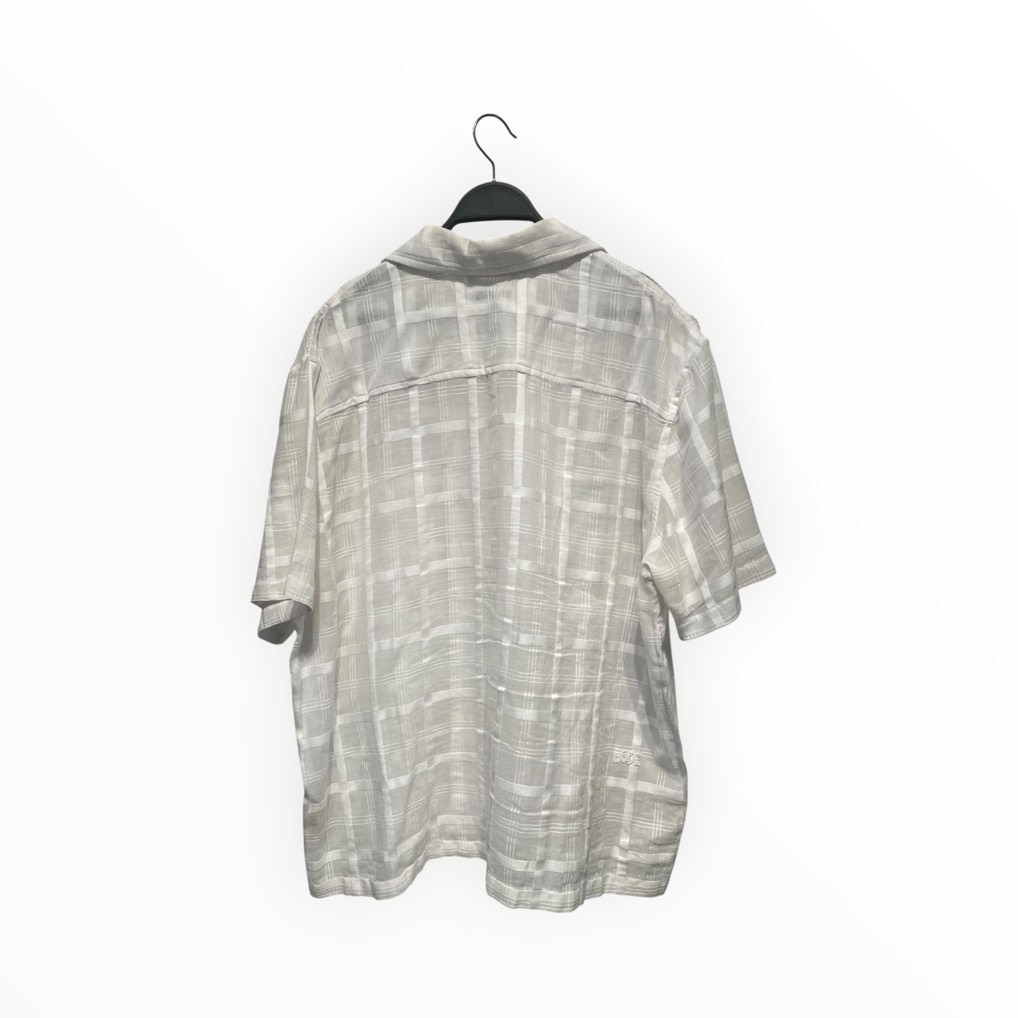 BODE/SS Shirt/XL/Cotton/WHT/SHEER SQUARE SHIRT view 2