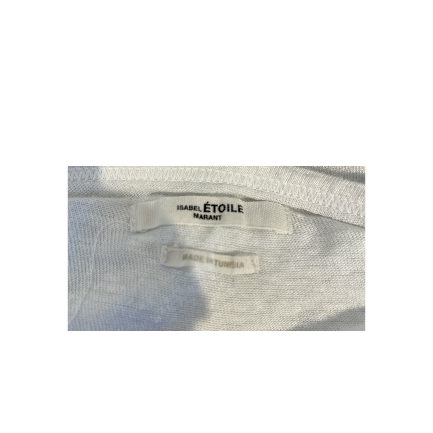 ISABEL MARANT/T-Shirt/S/Cotton/WHT/GREEN GRAPHIC view 3