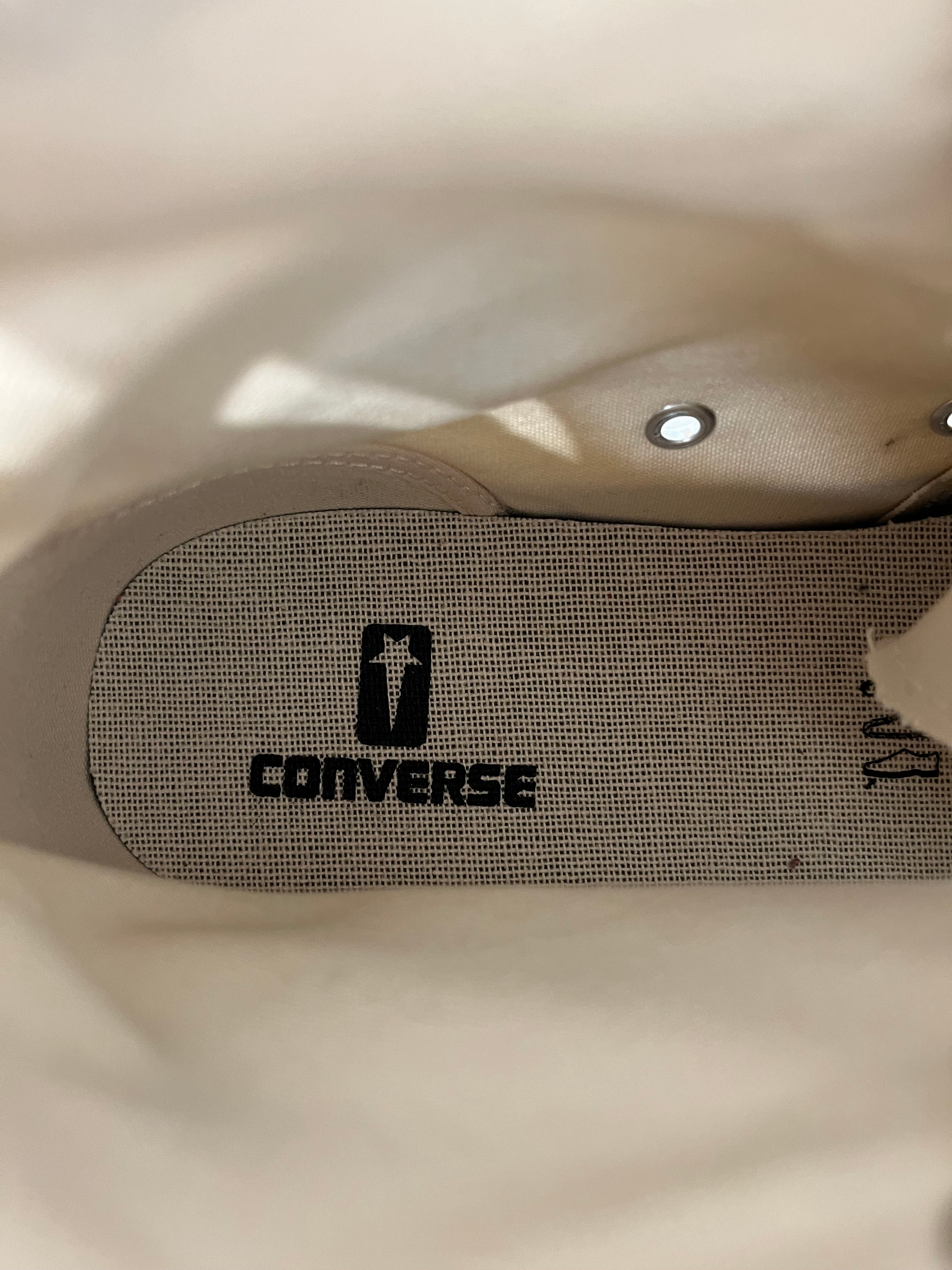 RICK OWENS DRKSHDW/CONVERSE/Hi-Sneakers/US 7/WHT/DRKSTR view 5