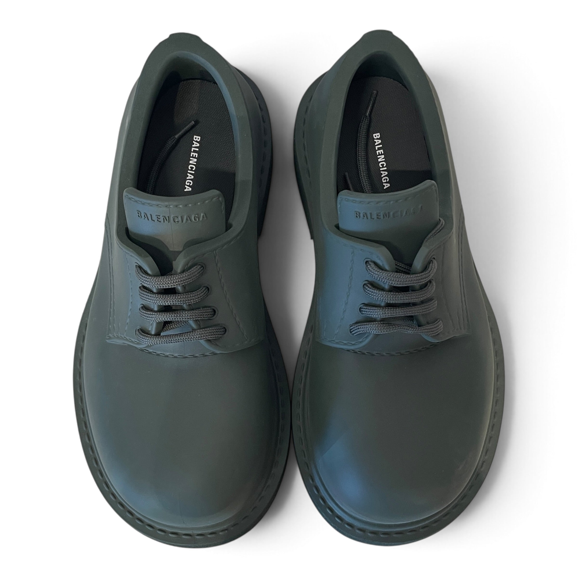 BALENCIAGA/Dress Shoes/EU 38/GRN/steroid derby view 3