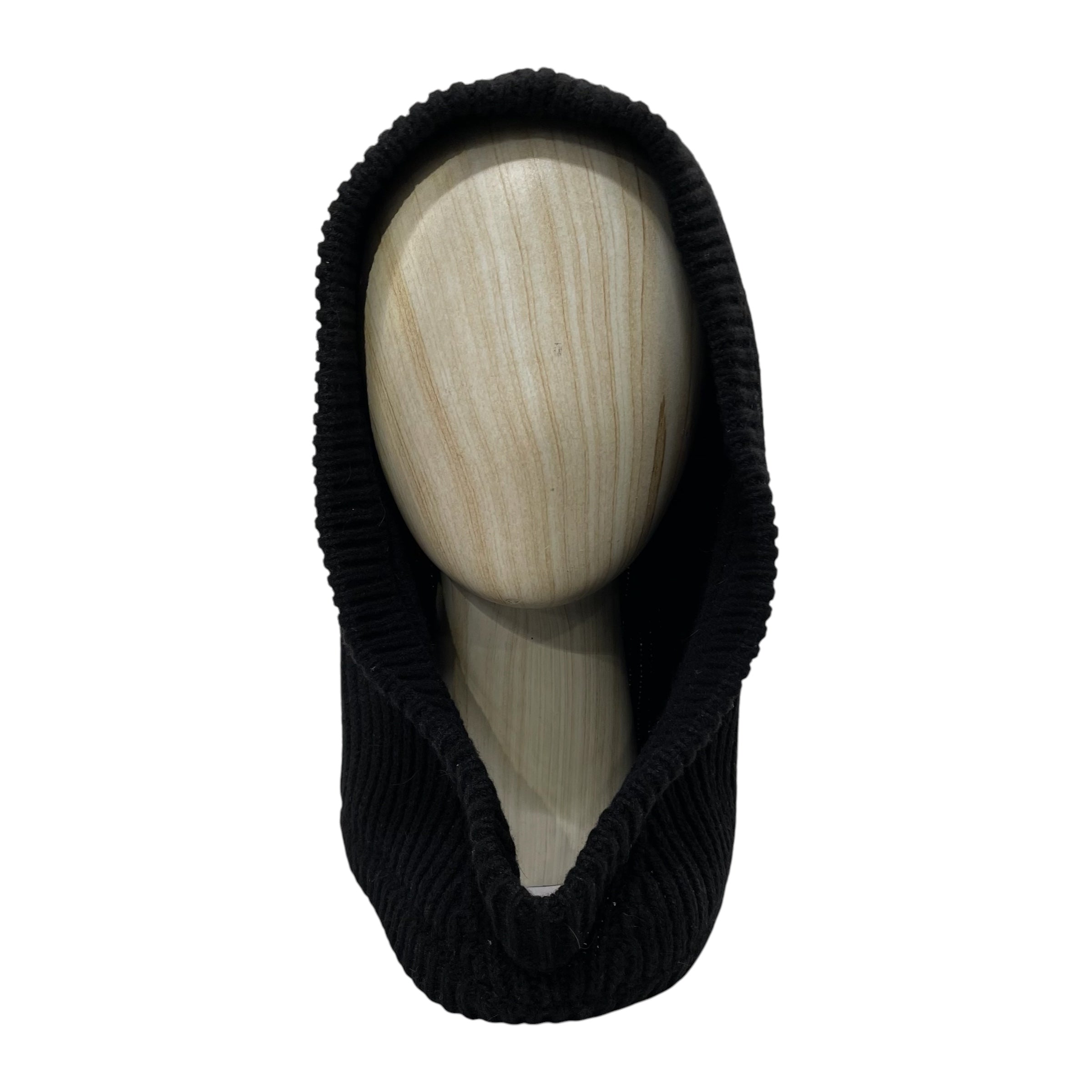 Rick Owens/Headwear/Wool/BLK/M's/Knitted hood view 1