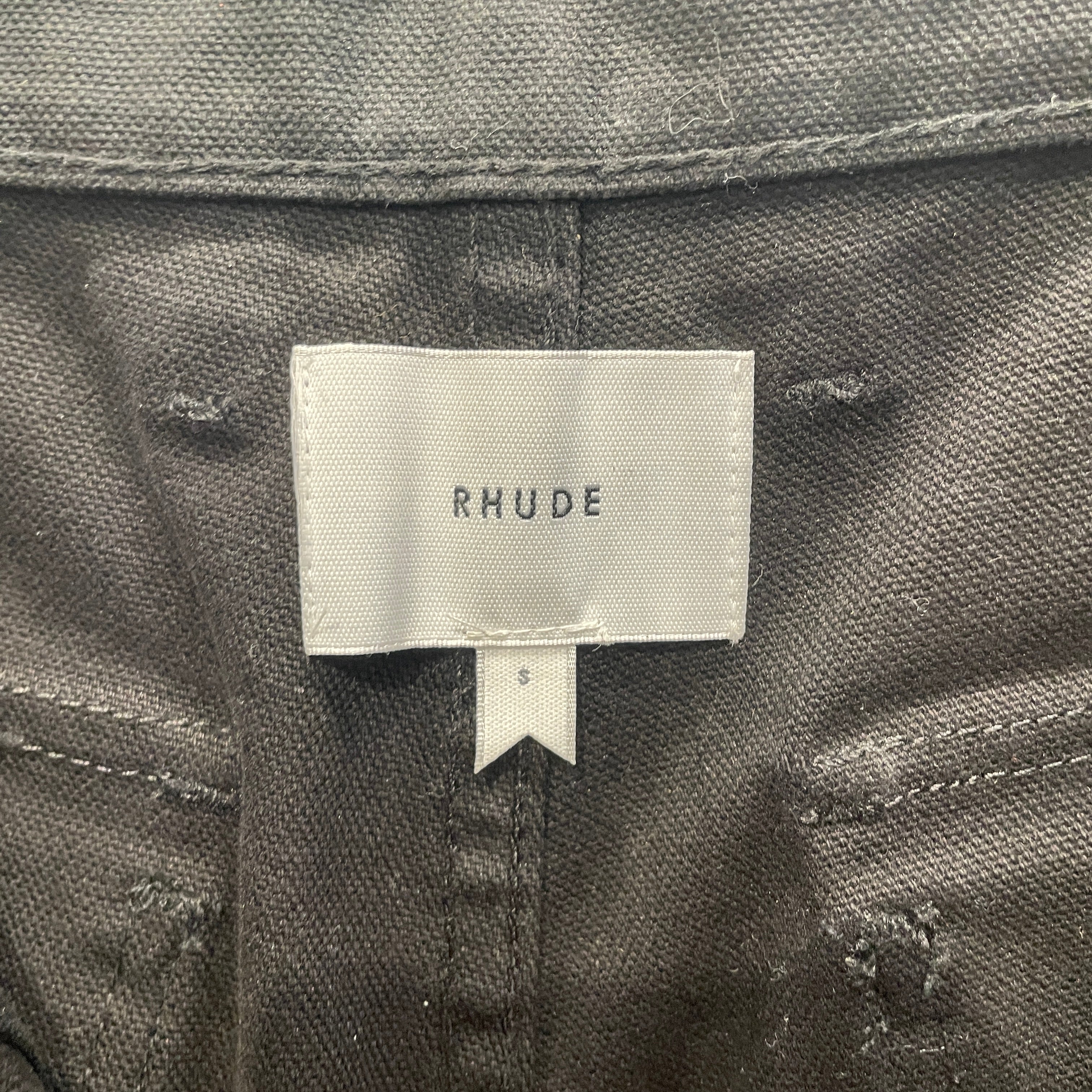 RHUDE/Pants/S/Denim/BLK/reza double knee wac carpenter view 3