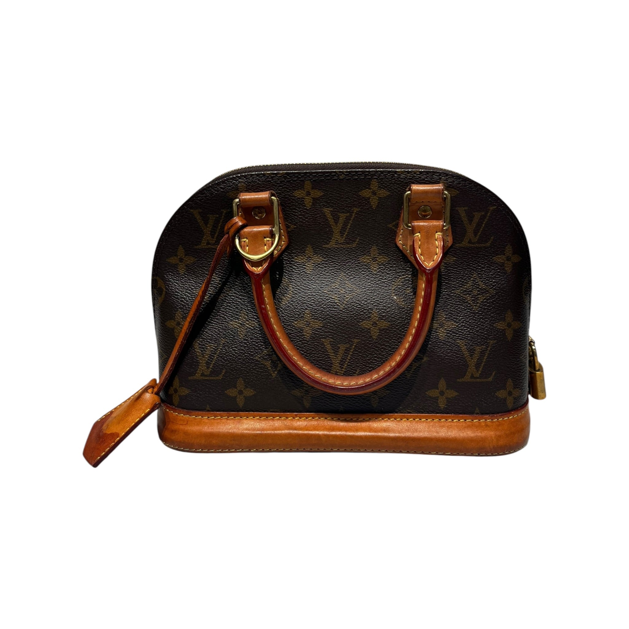 LOUIS VUITTON/Clutch Bag/Monogram/Leather/BRW/Alma view 1