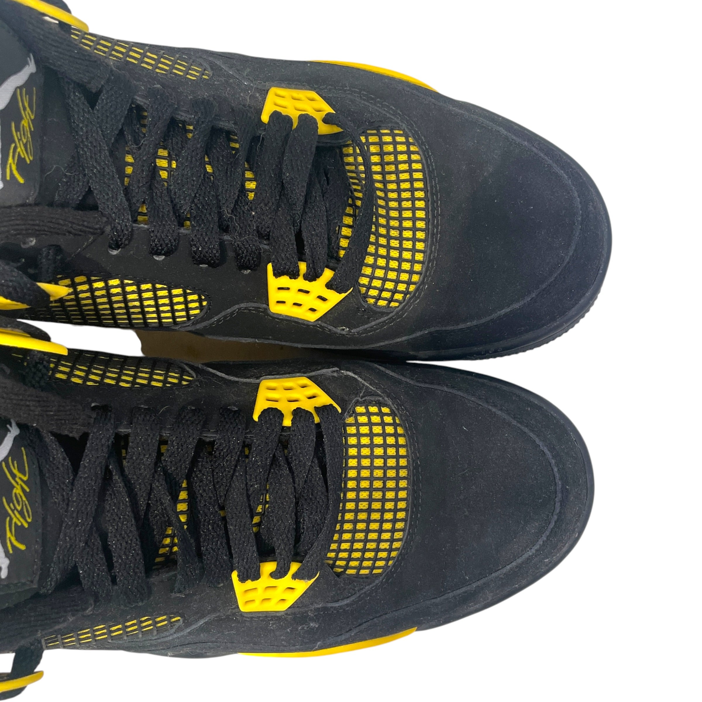 NIKE/Hi-Sneakers/US 11.5/Suede/BLK/jordan 4 retro thunder 2012 view 4