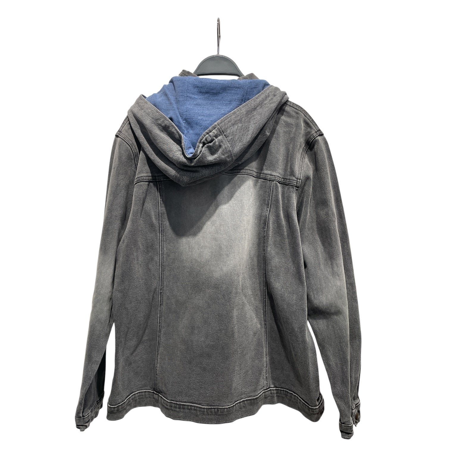 MARINA RINALDI/Denim Jkt/FREE/Denim/GRY/Hooded view 2
