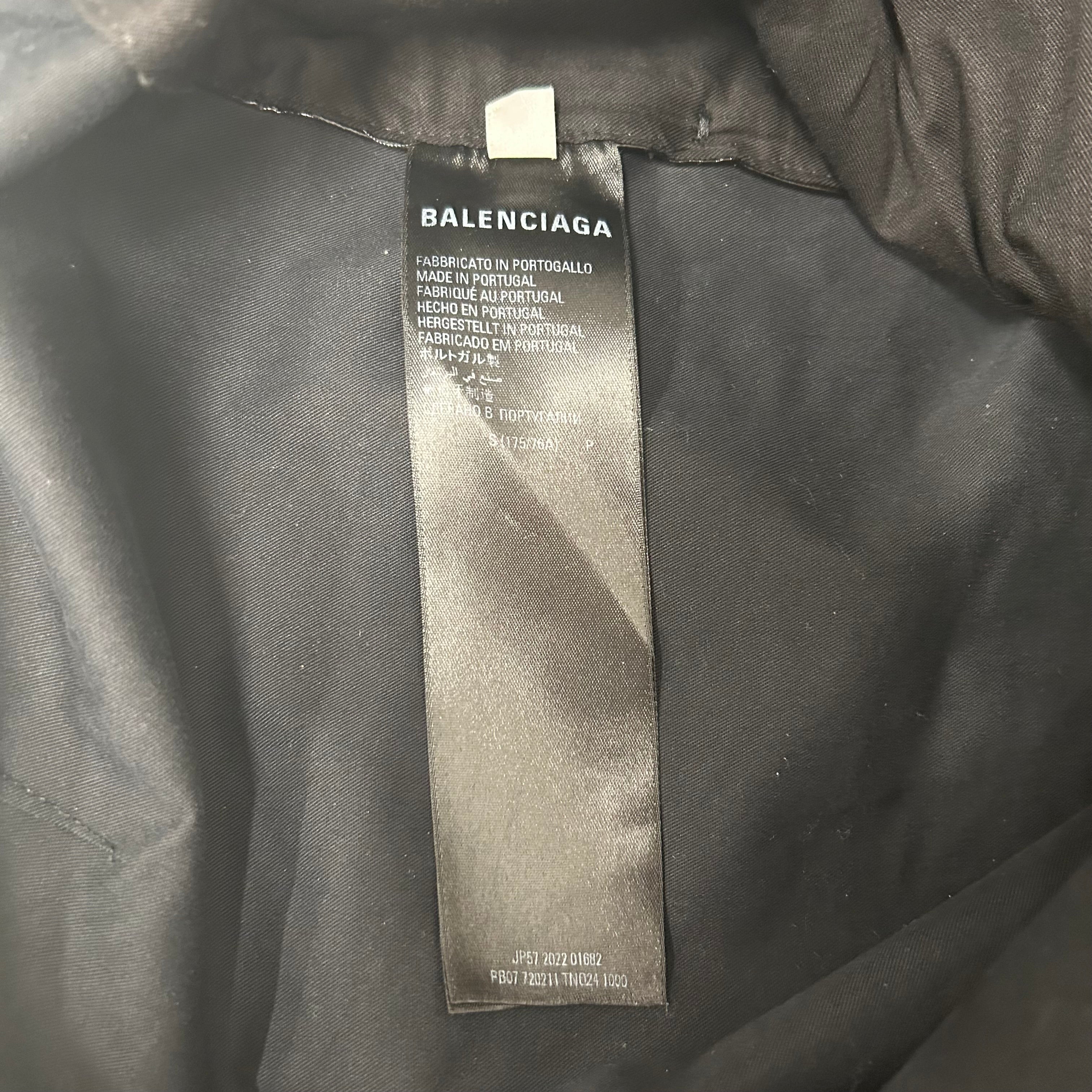 BALENCIAGA/Straight Pants/S/BLK/PLASTIC/POLY PANT view 4