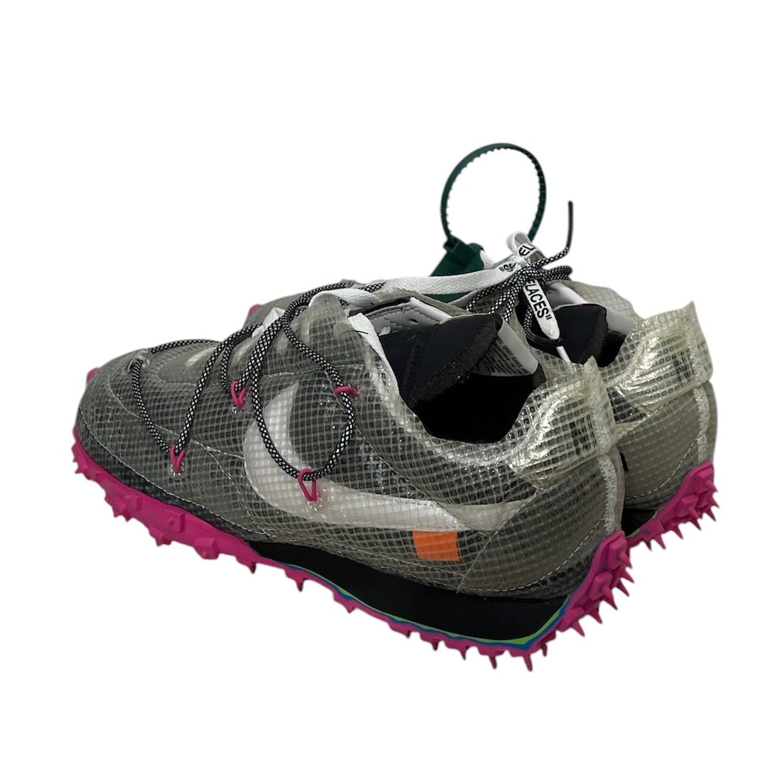 NIKE/OFF-WHITE/Low-Sneakers/US 12.5/Cotton/GRY/waffle racer view 2