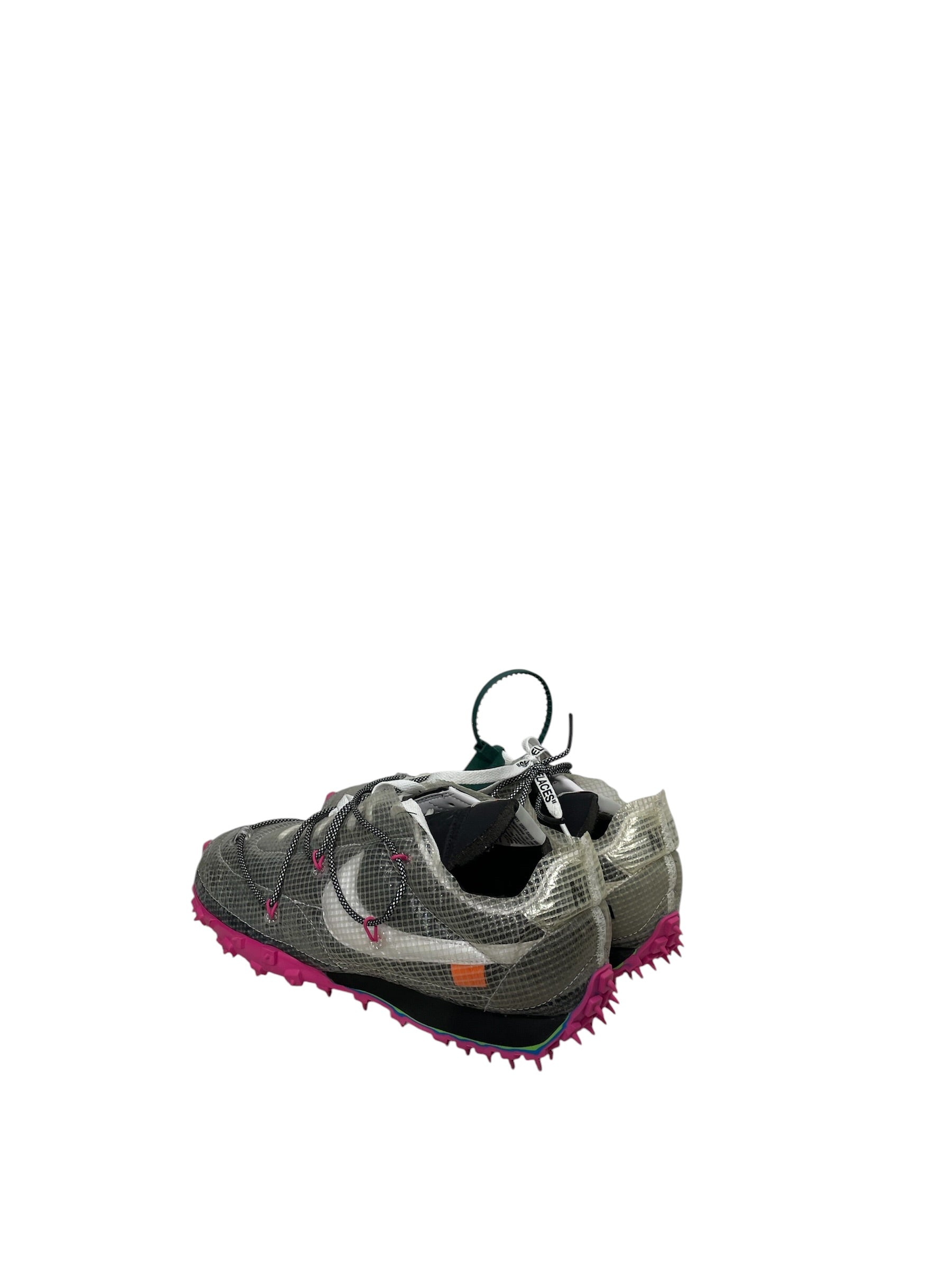 NIKE/OFF-WHITE/Low-Sneakers/US 12.5/Cotton/GRY/waffle racer view 2