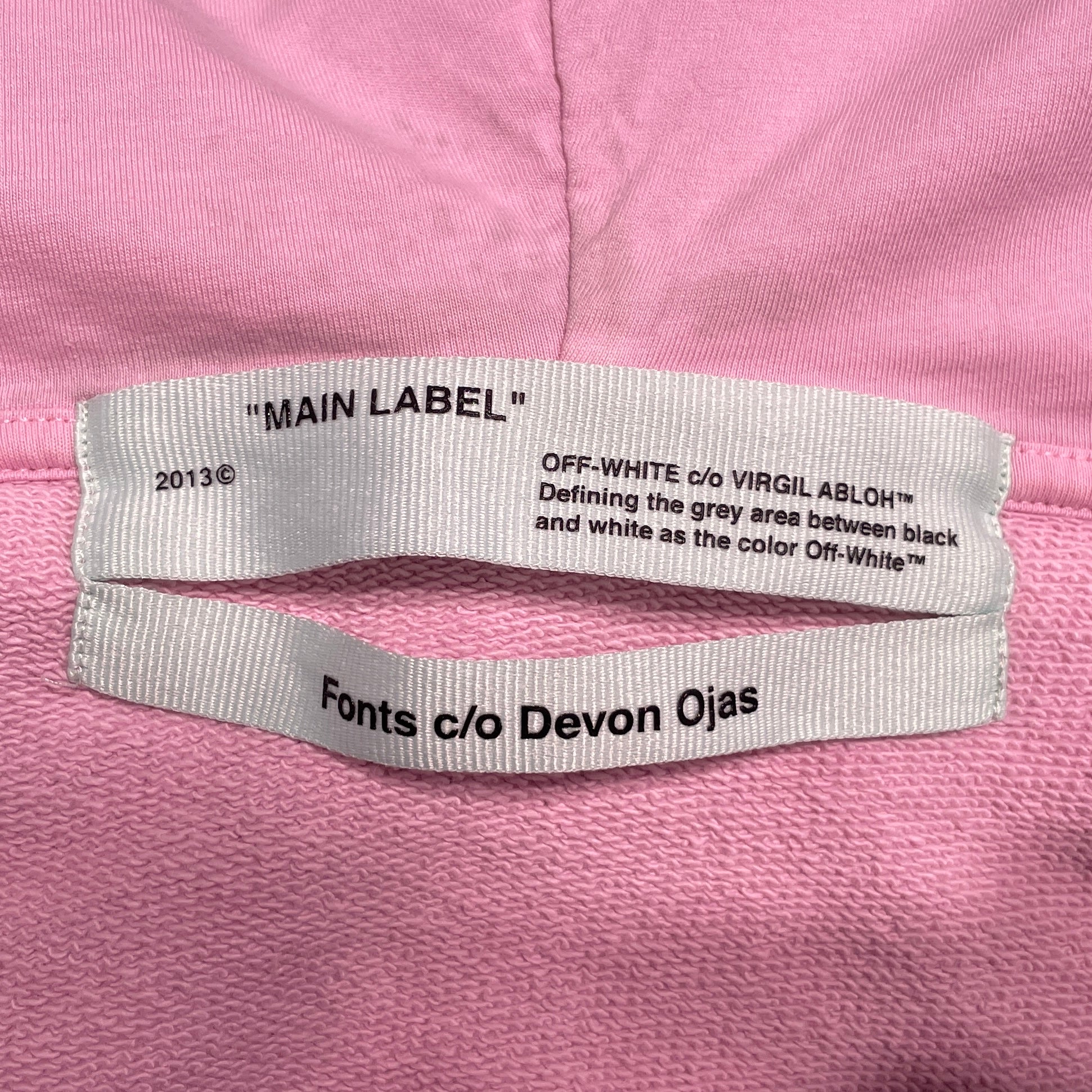 OFF-WHITE/Hoodie/XS/Graphic/Cotton/PNK/OWBB016S18003131 view 4