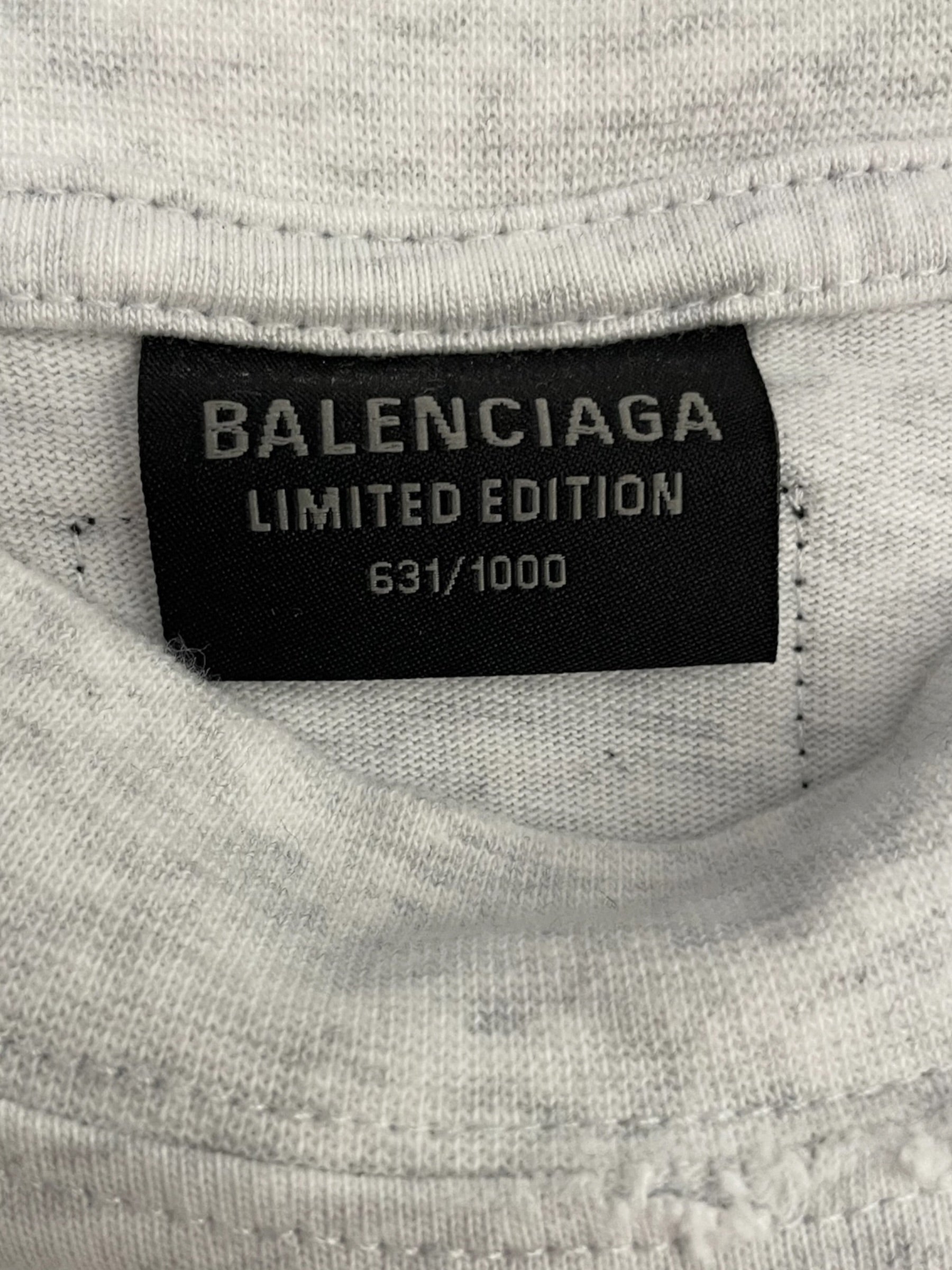 BALENCIAGA/T-Shirt/4/Cotton/BLK/2023 EREWHON WHT PRINT view 3