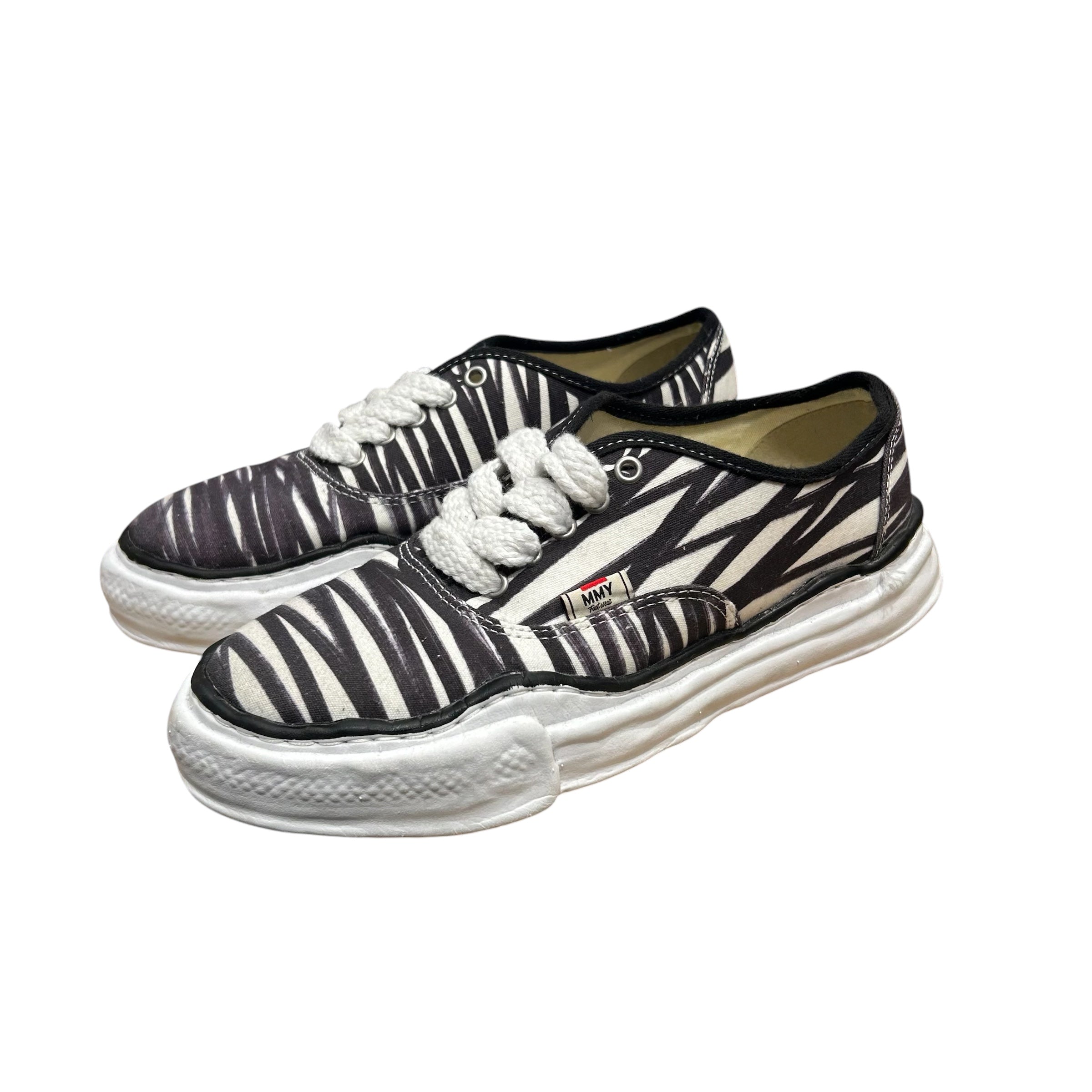 MIHARA YASUHIRO/Low-Sneakers/US 10/Stripe/WHT/ view 2