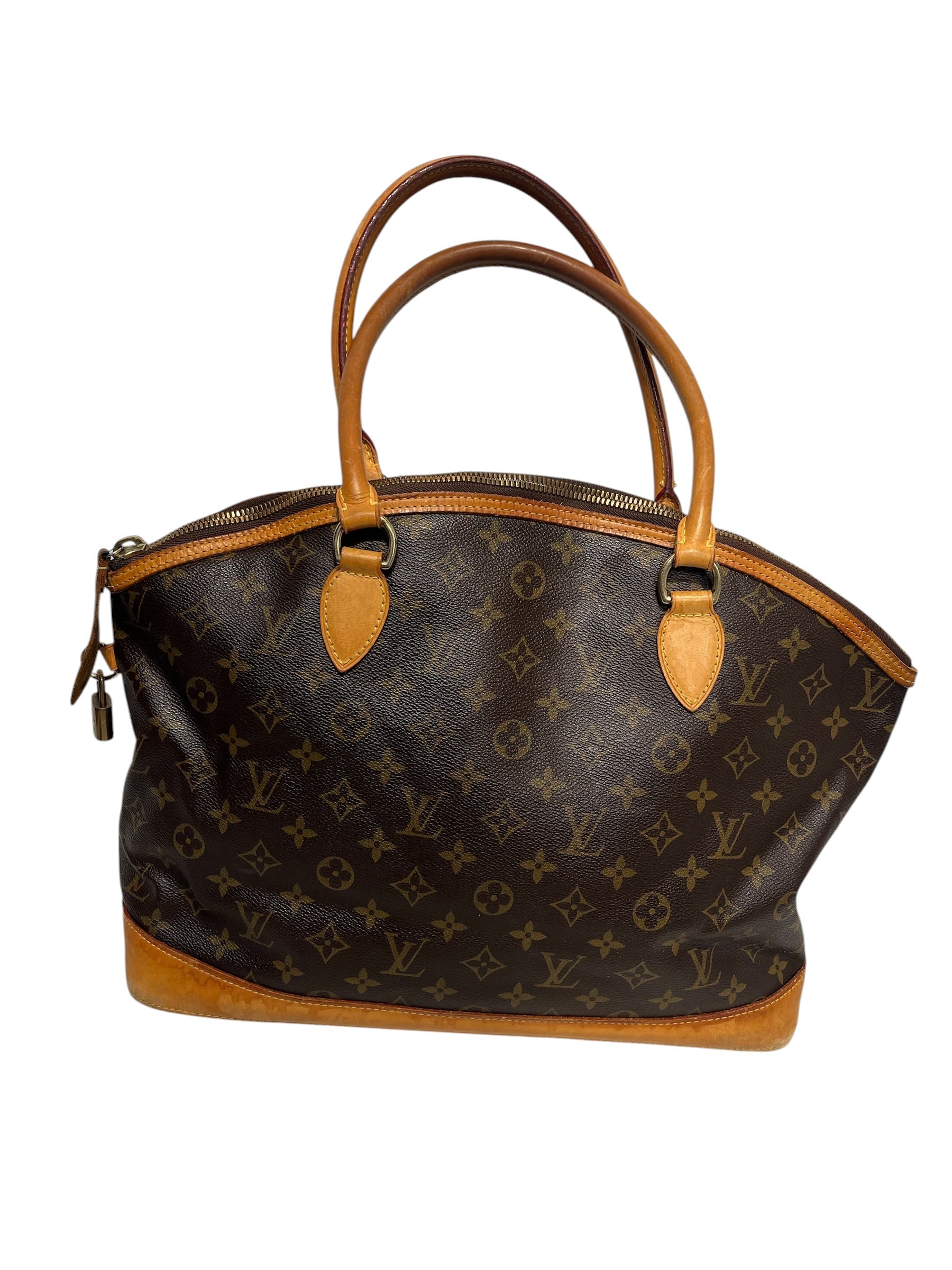 LOUIS VUITTON/Hand Bag/Monogram/Leather/BRW/Lockit Handbag view 3
