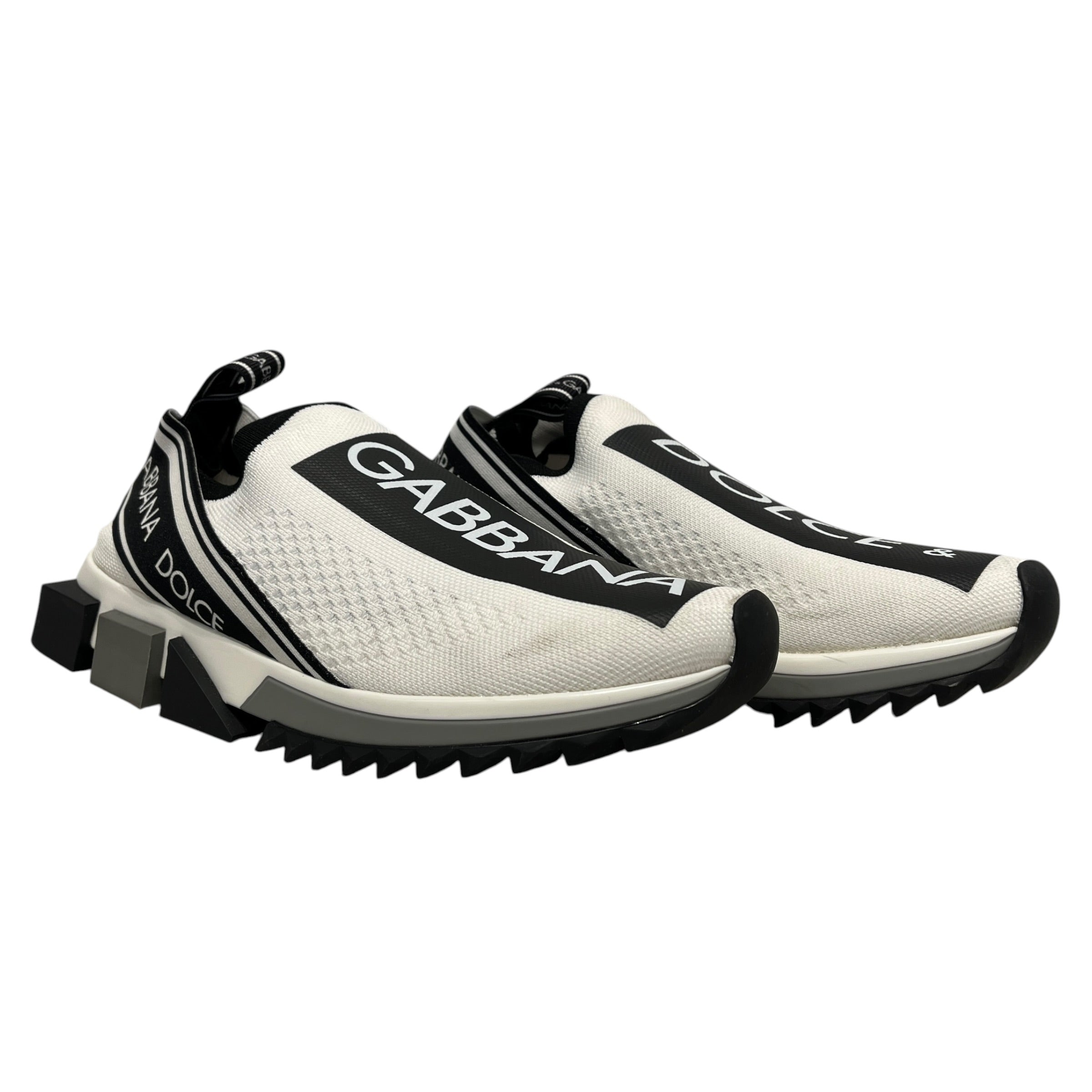 DOLCE&GABBANA/Low-Sneakers/US 6.5/Cotton/WHT/SORENTO SLIP IN view 1