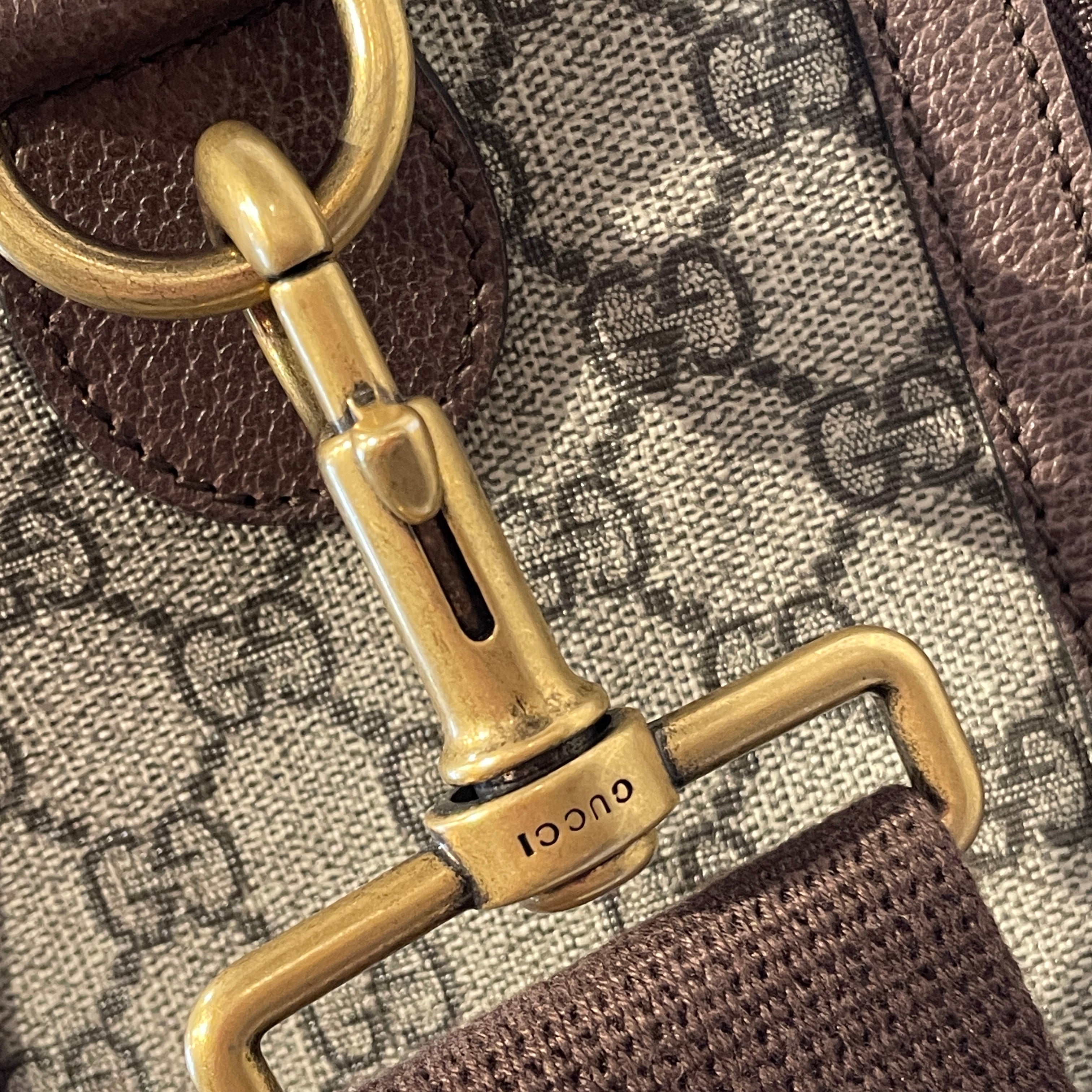 GUCCI/Luggage/Monogram/BRW/SUPREME CANVAS SAVOY DUFFLE view 7