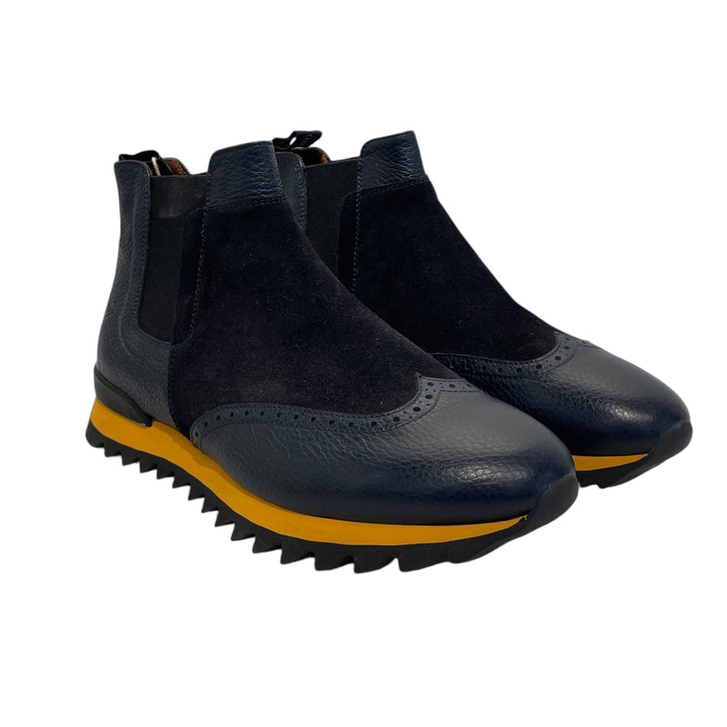 Alberto Guardiani/Boots/US 8/Leather/NVY/