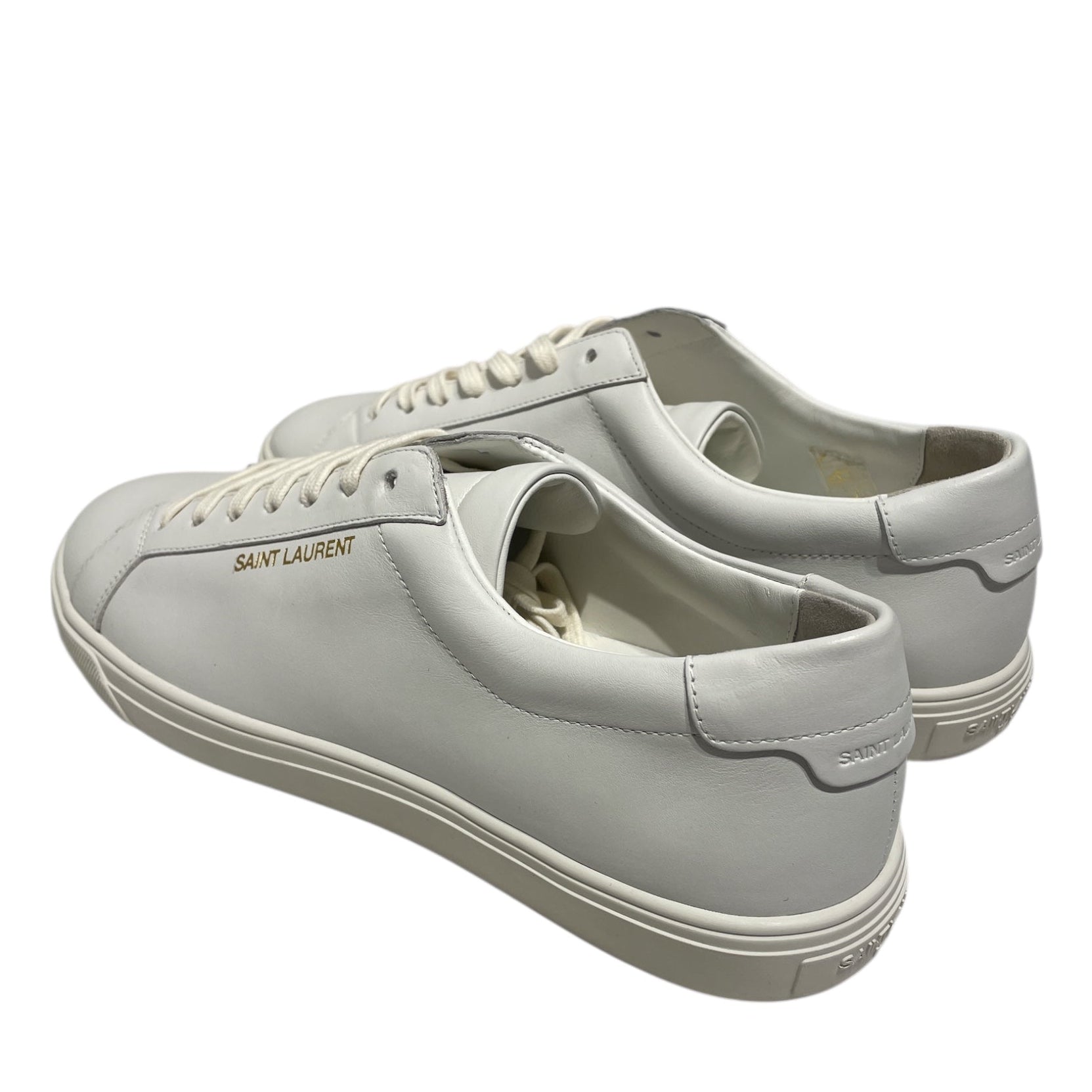 SAINT LAURENT/Low-Sneakers/EU 41/Leather/WHT/Andy Low White view 2