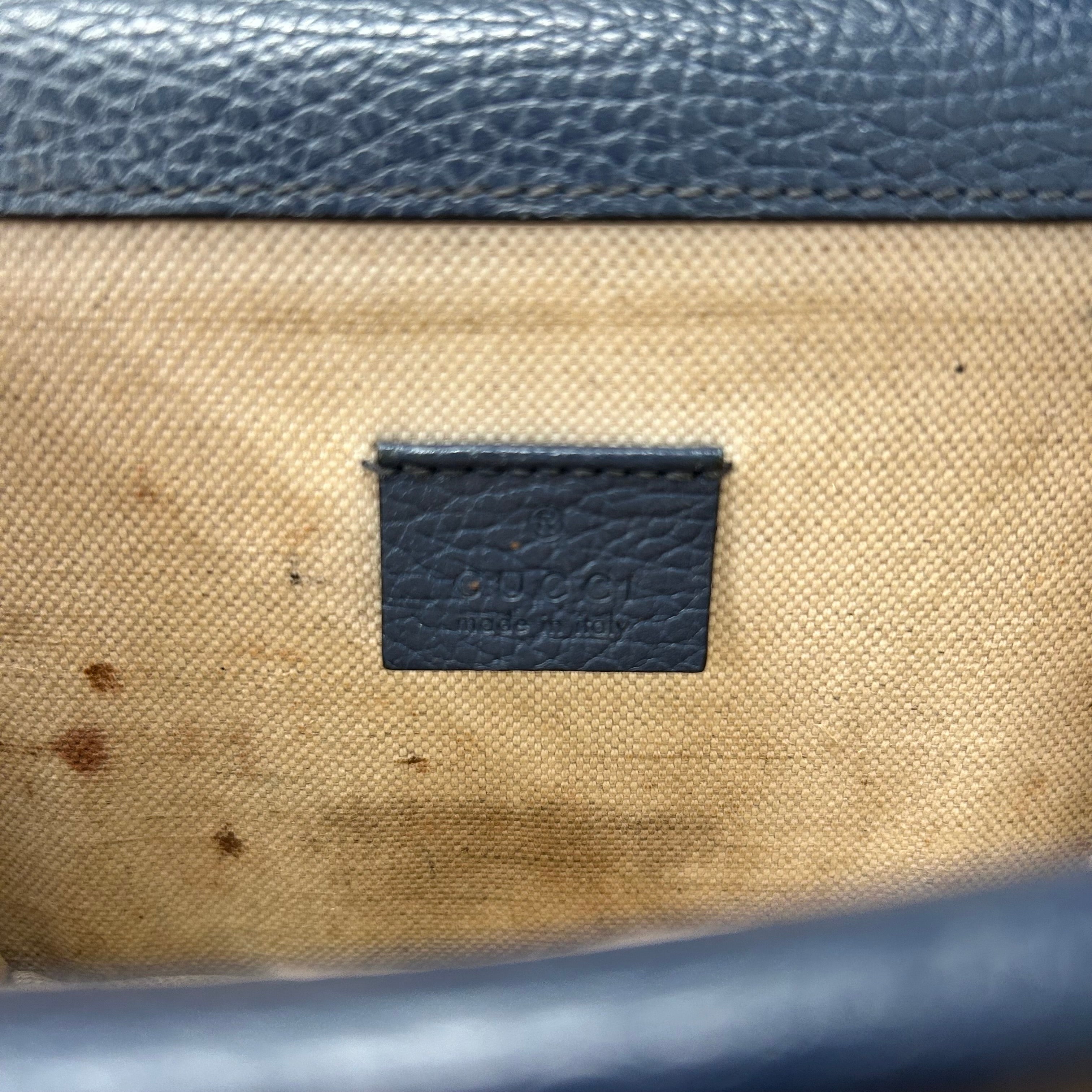 GUCCI/Cross Body Bag/Leather/NVY/Dionysus Calfskin view 3