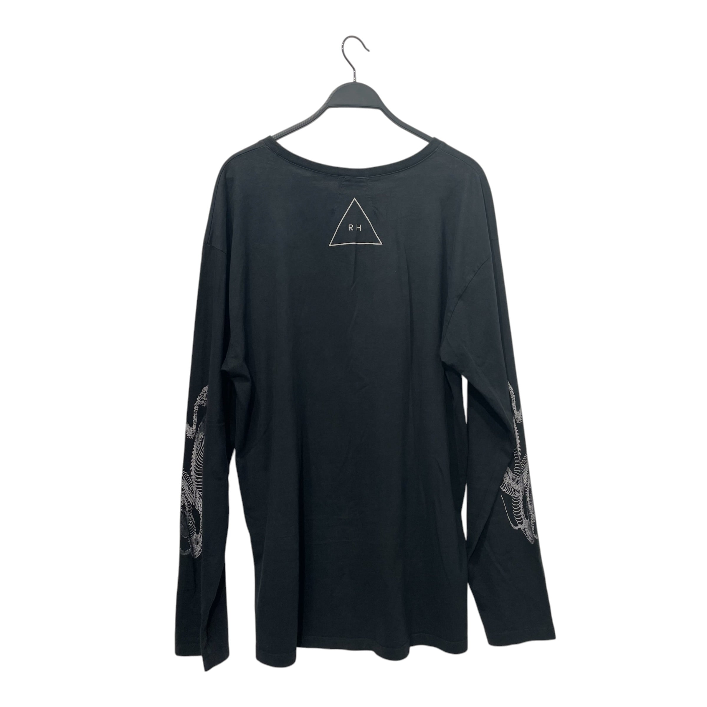 RHUDE/LS T-Shirt/XXL/Cotton/BLK/ view 2