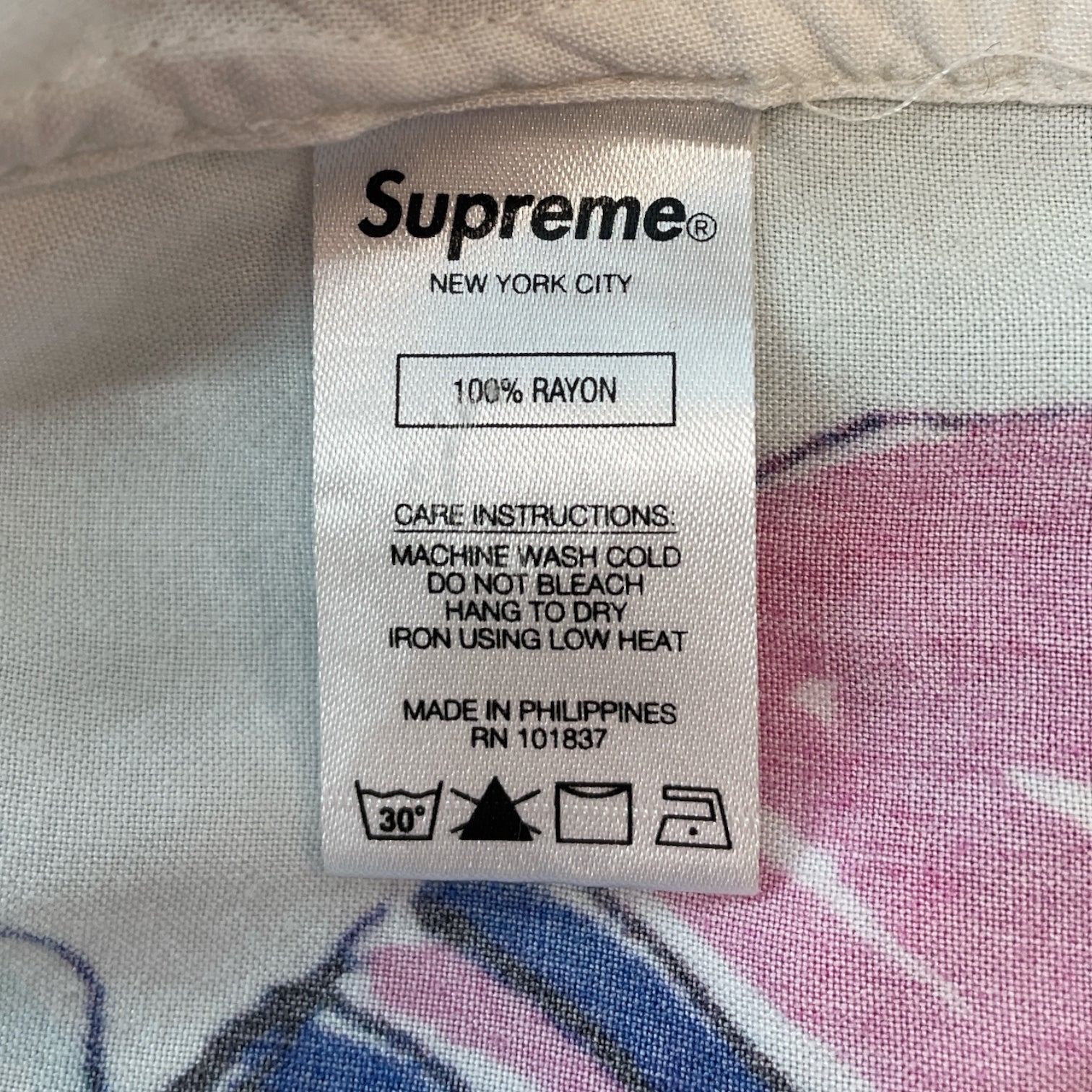 Supreme/Shirt/S/Rayon/WHT/Graphic/DANIEL JOHNSON SHIRT view 4