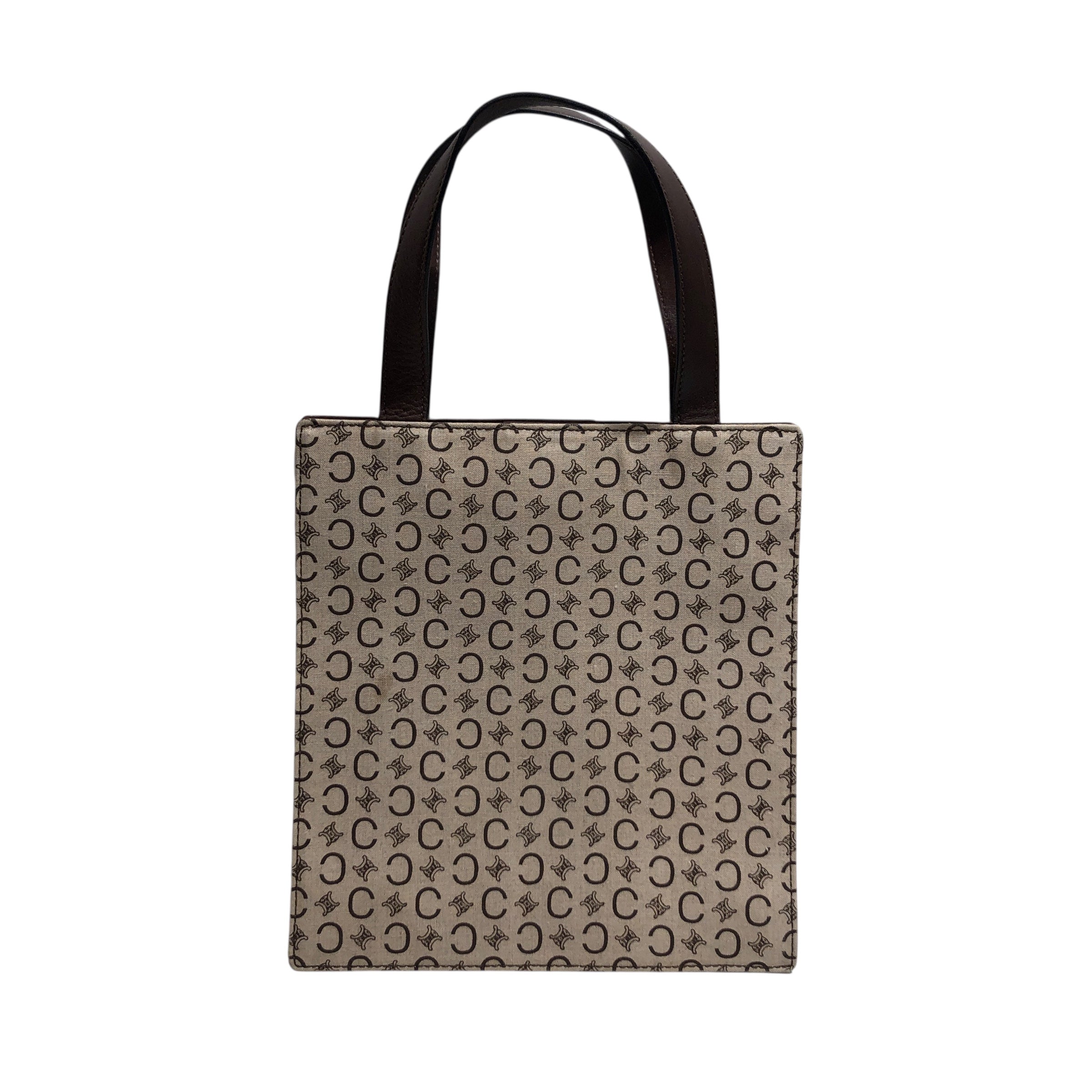 CELINE/Hand Bag/All Over Print/Cotton/BEG/Monogram Small Tote view 1