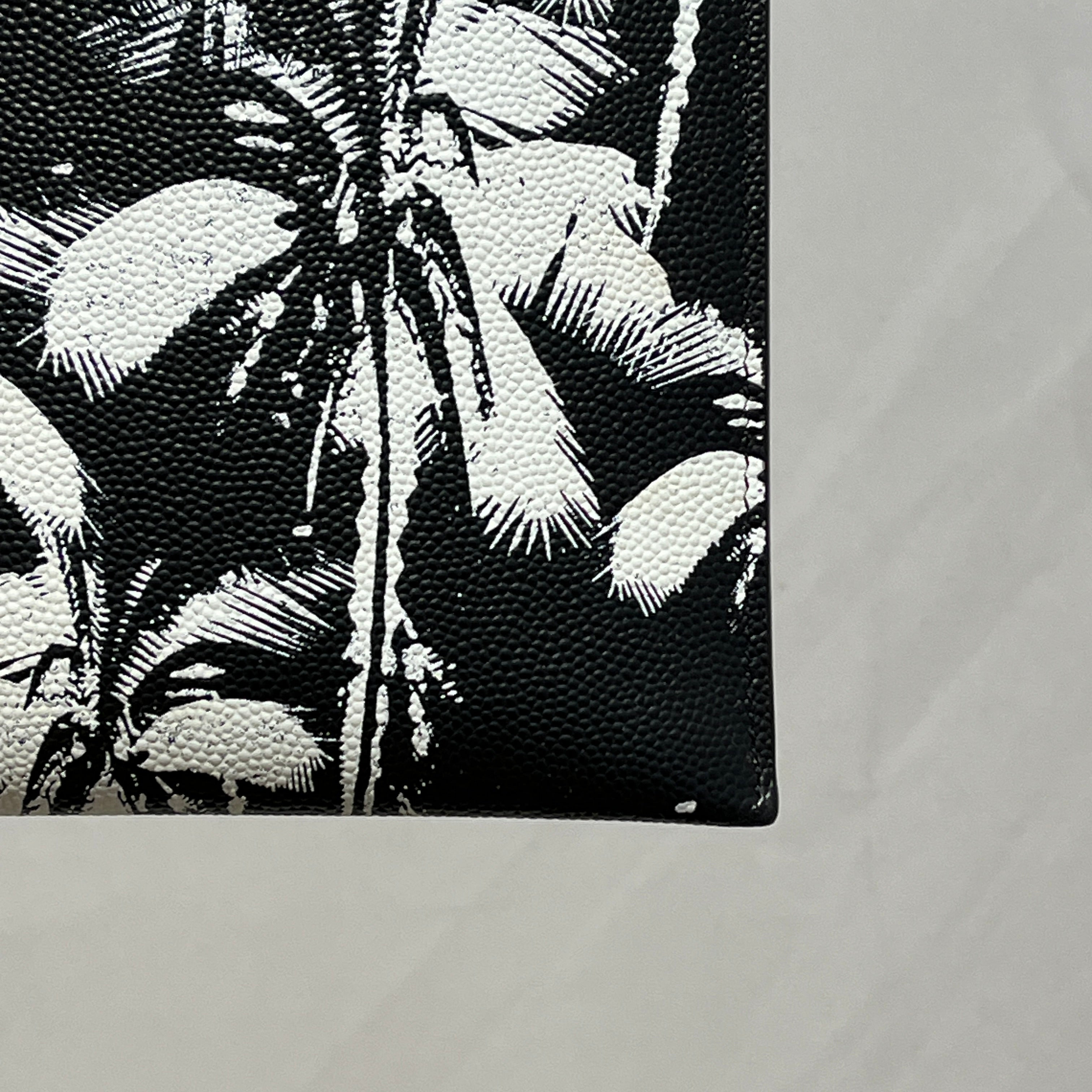 SAINT LAURENT/Clutch Bag/Graphic/Leather/BLK/PALM TREE GRAPHIC view 6