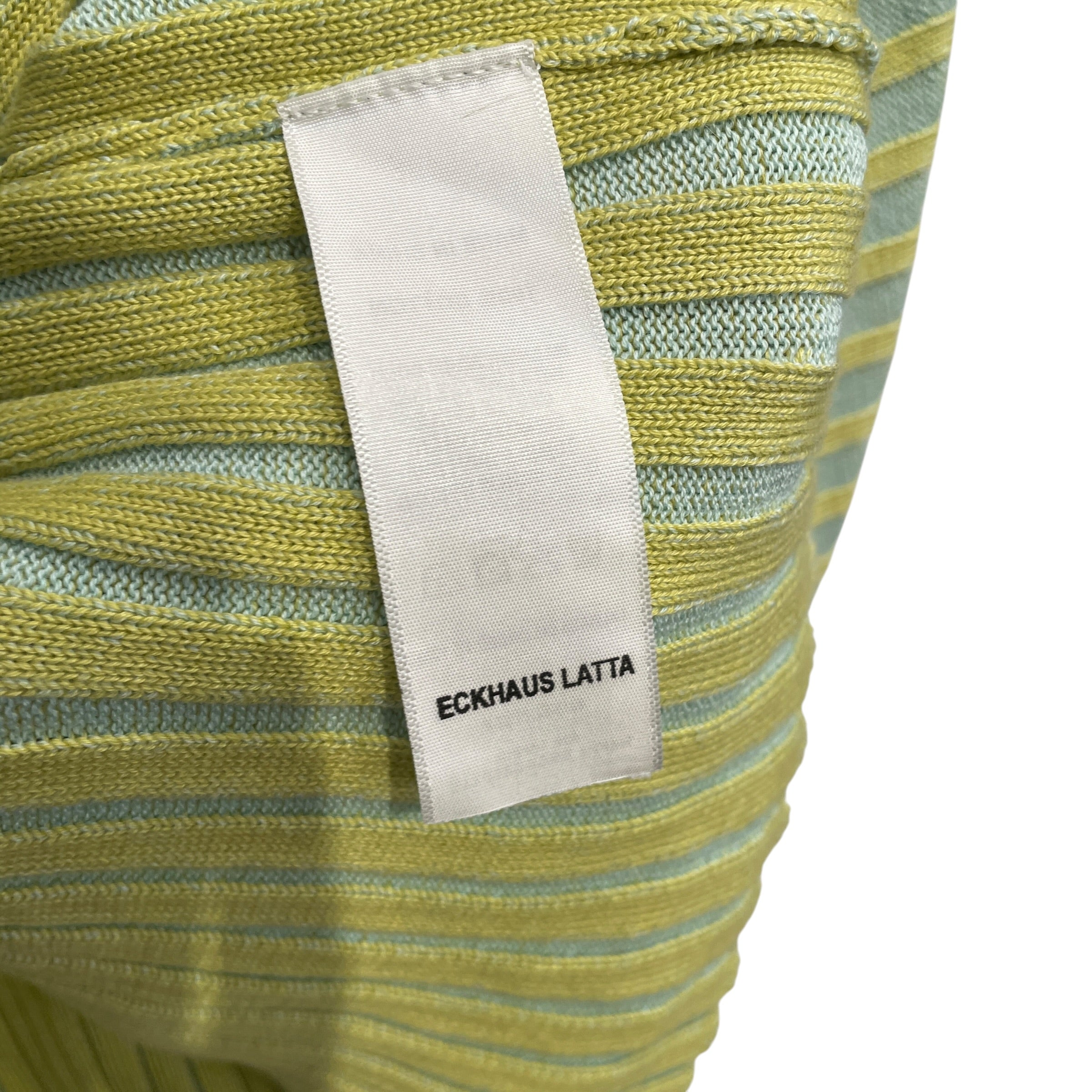 ECKHAUS LATTA/Sweater/M/Stripe/Cotton/MLT/YLLW STRIPE RIB KNIT view 4