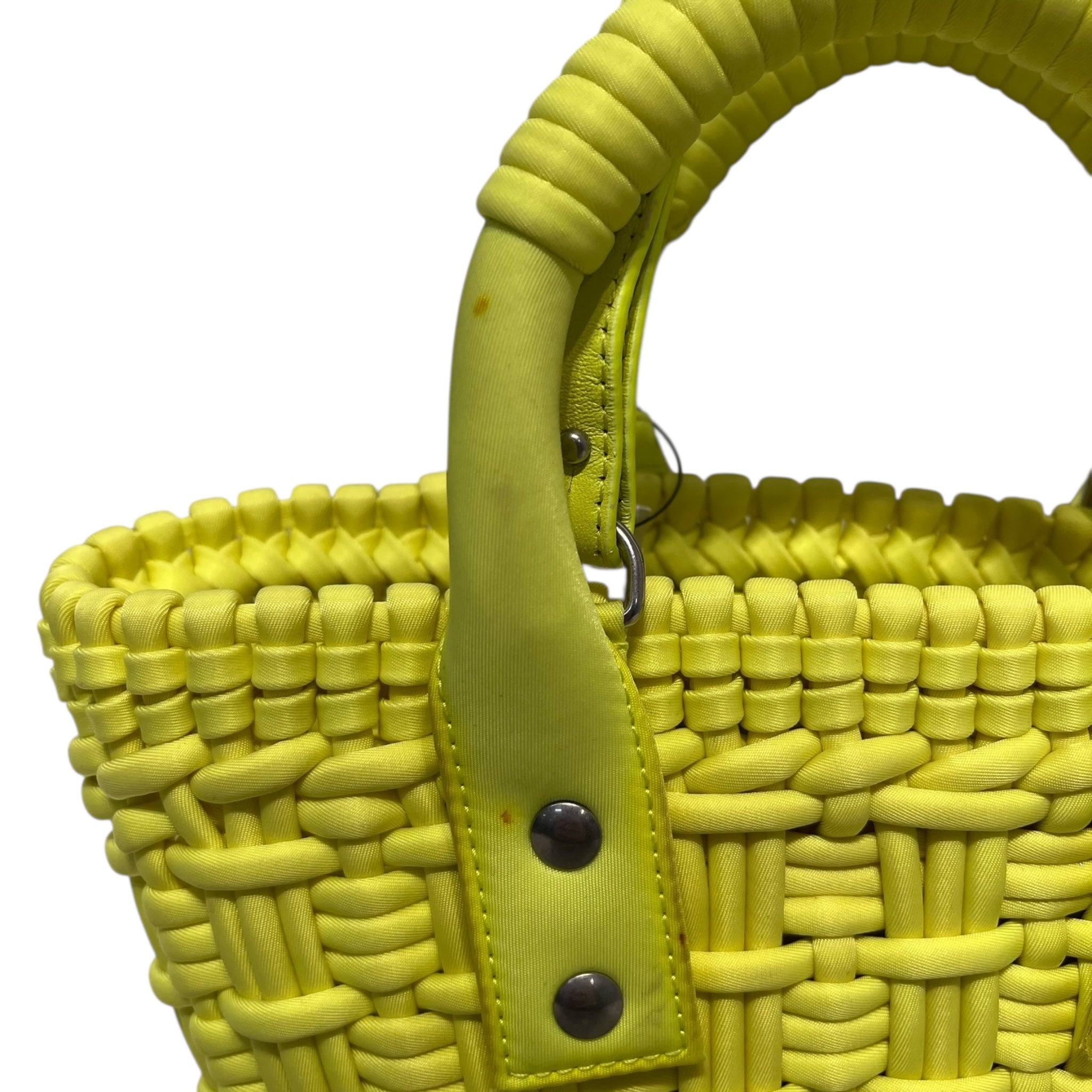 BALENCIAGA/Hand Bag/OS/Acrylic/YEL/FLUO YELLOW BISTRO HANDBAG view 6