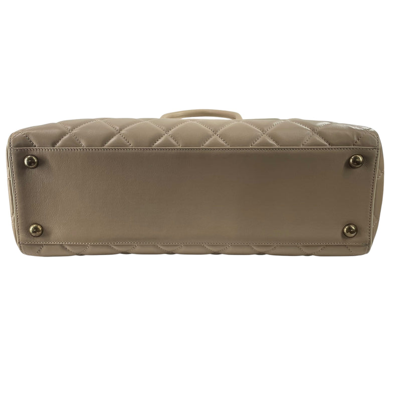 CHANEL/Bag/Leather/BEG/QUILTED LAMBSKIN PORTOBELLO