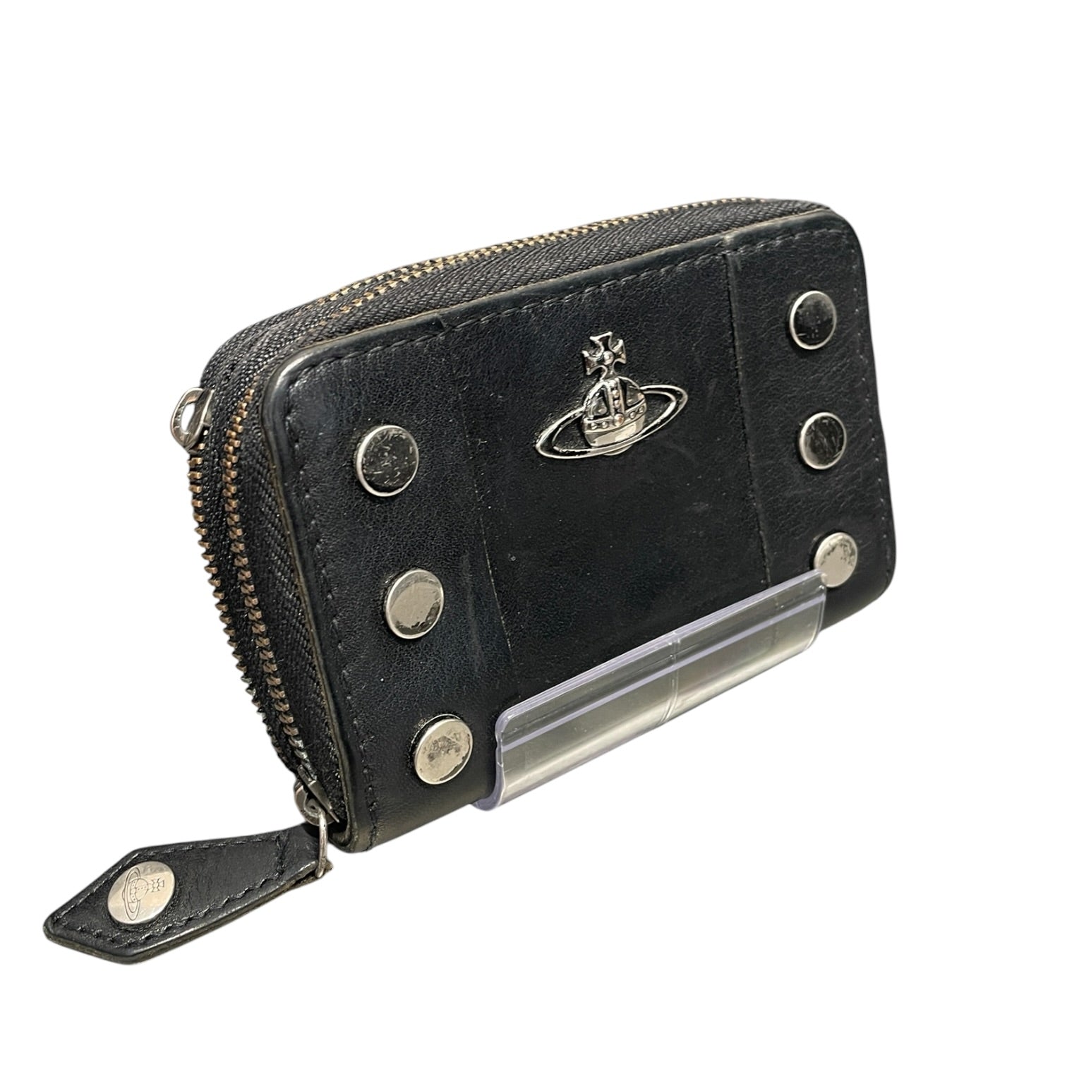 Vivienne Westwood/Wallet/Leather/BLK/L's/ZIPPER BIFOLD view 1