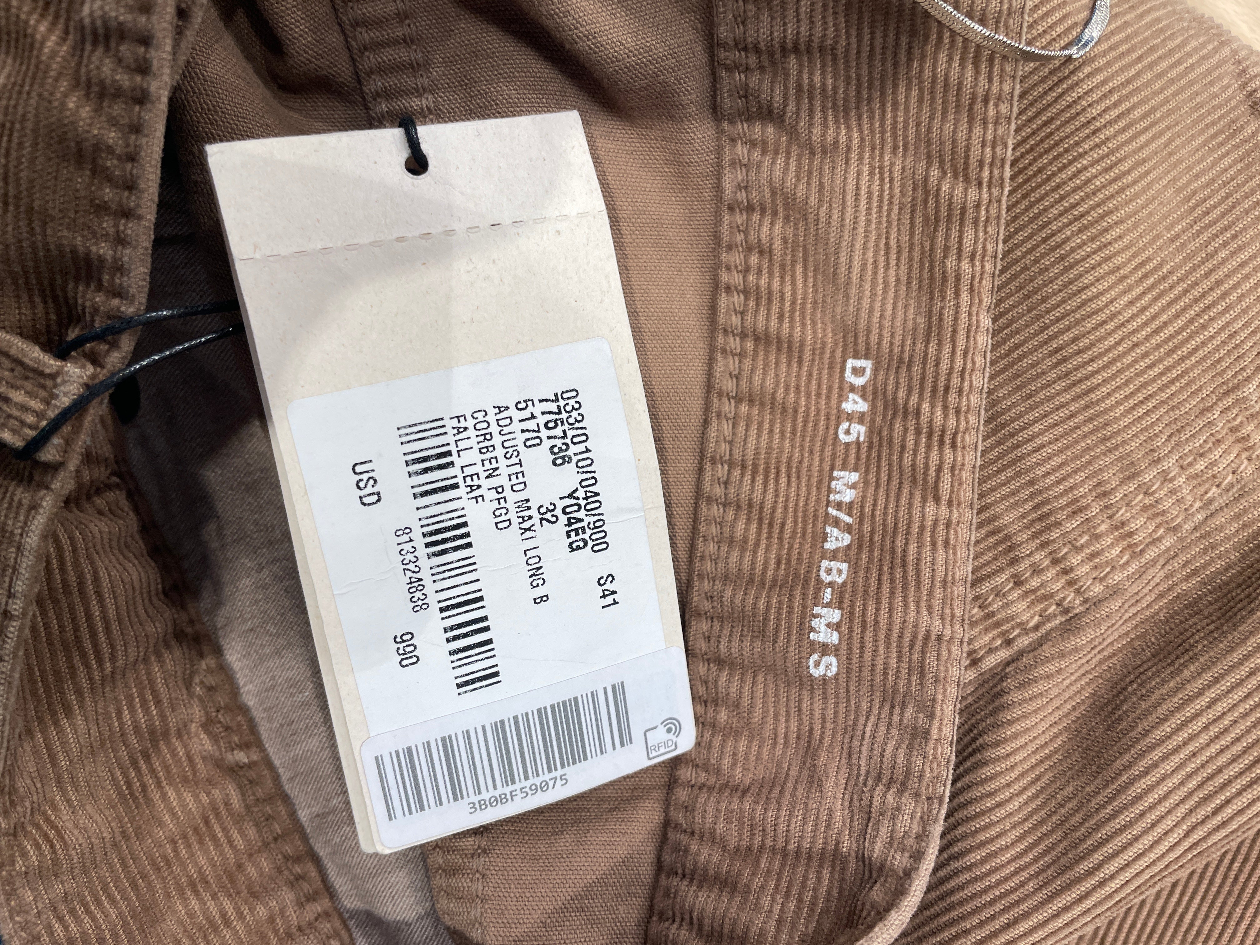 SAINT LAURENT/Straight Pants/32/Corduroy/BRW/D45 CORD PANTS view 3
