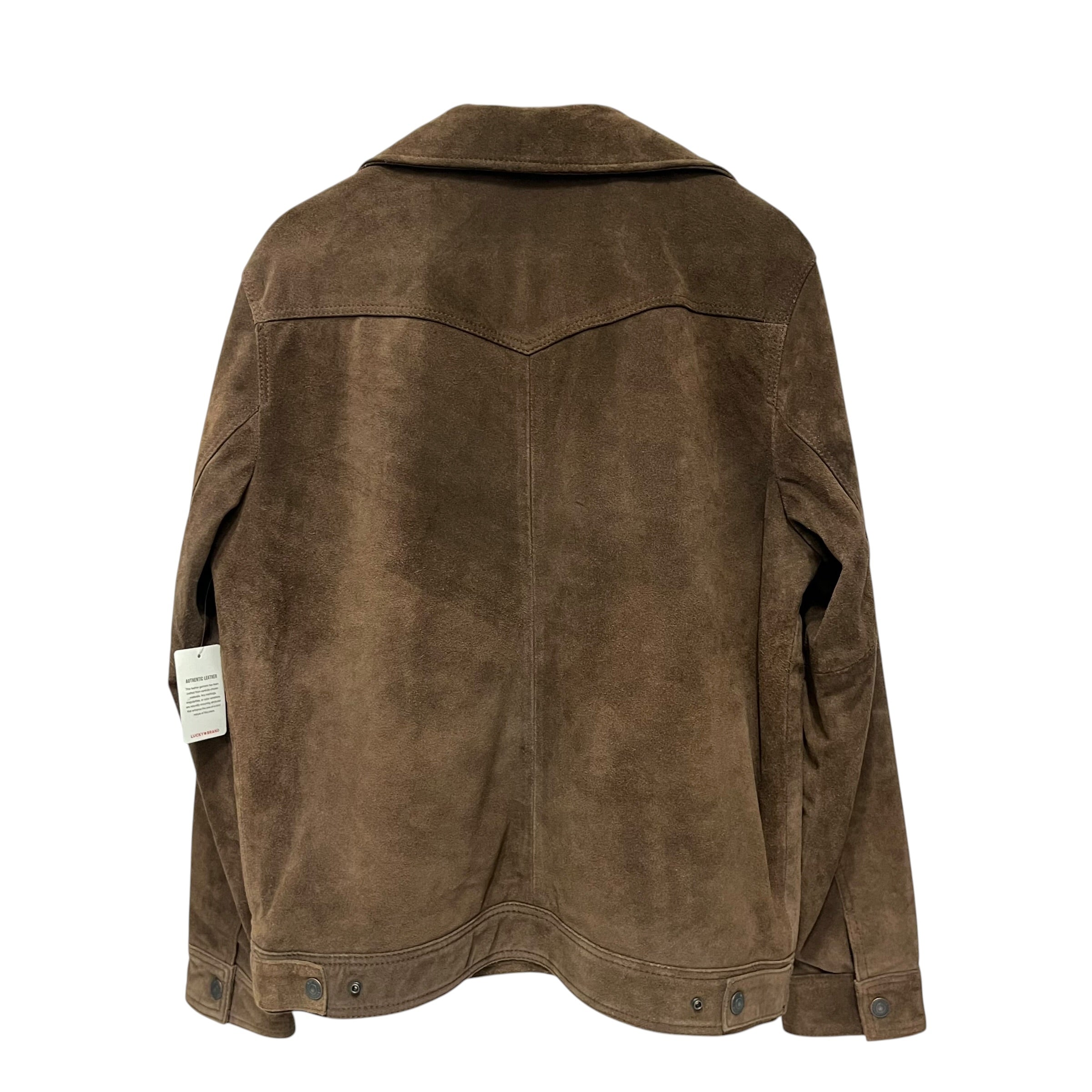 LUCKY BRAND/Leather Jkt/L/Suede/BRW/three pockets view 3