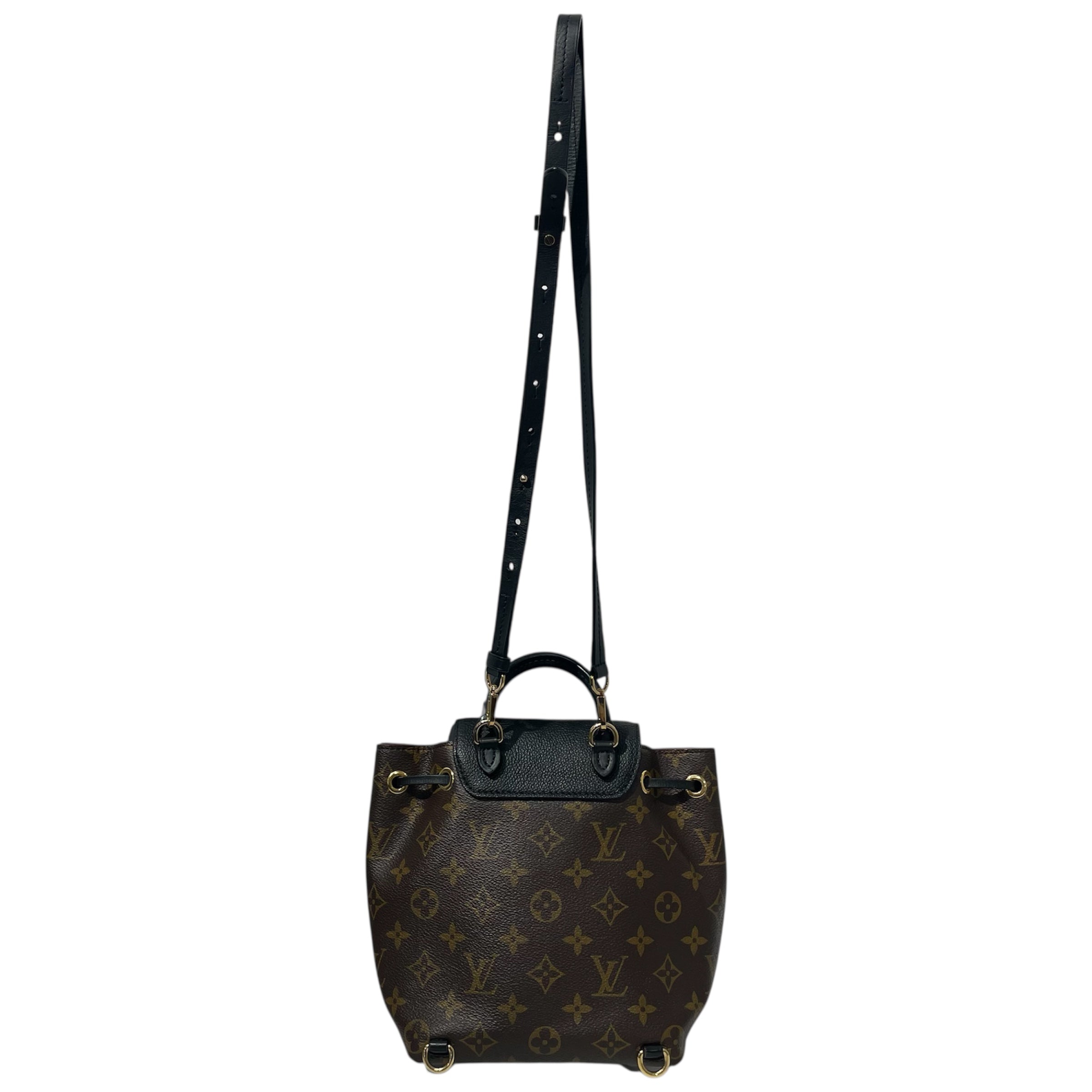 LOUIS VUITTON/Cross Body Bag/Monogram/Leather/BRW/LV MONTSOURIS FLAP BAG view 2