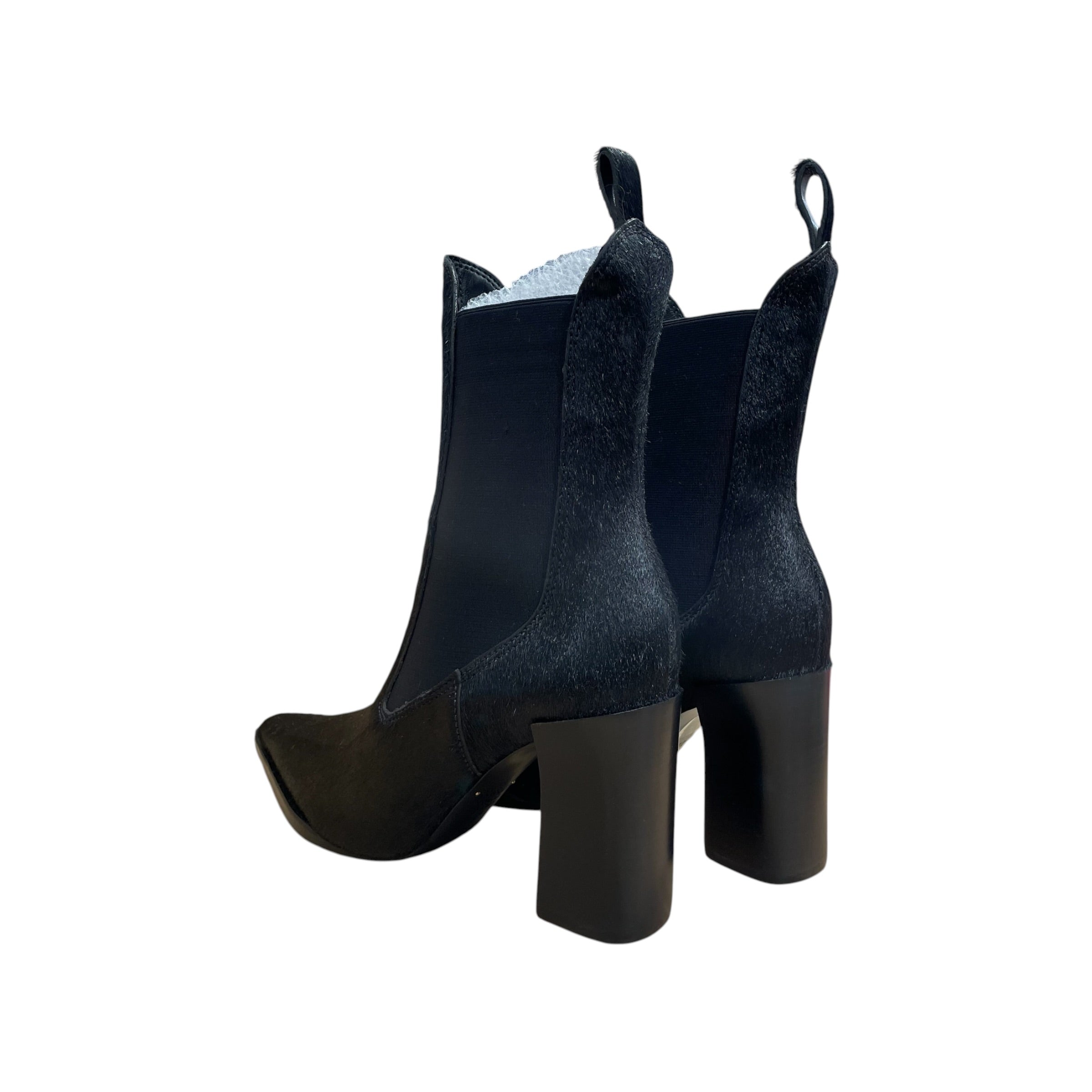 SCHUTZ/Boots/US 7.5/Fur/BLK/black calf hair boot view 2