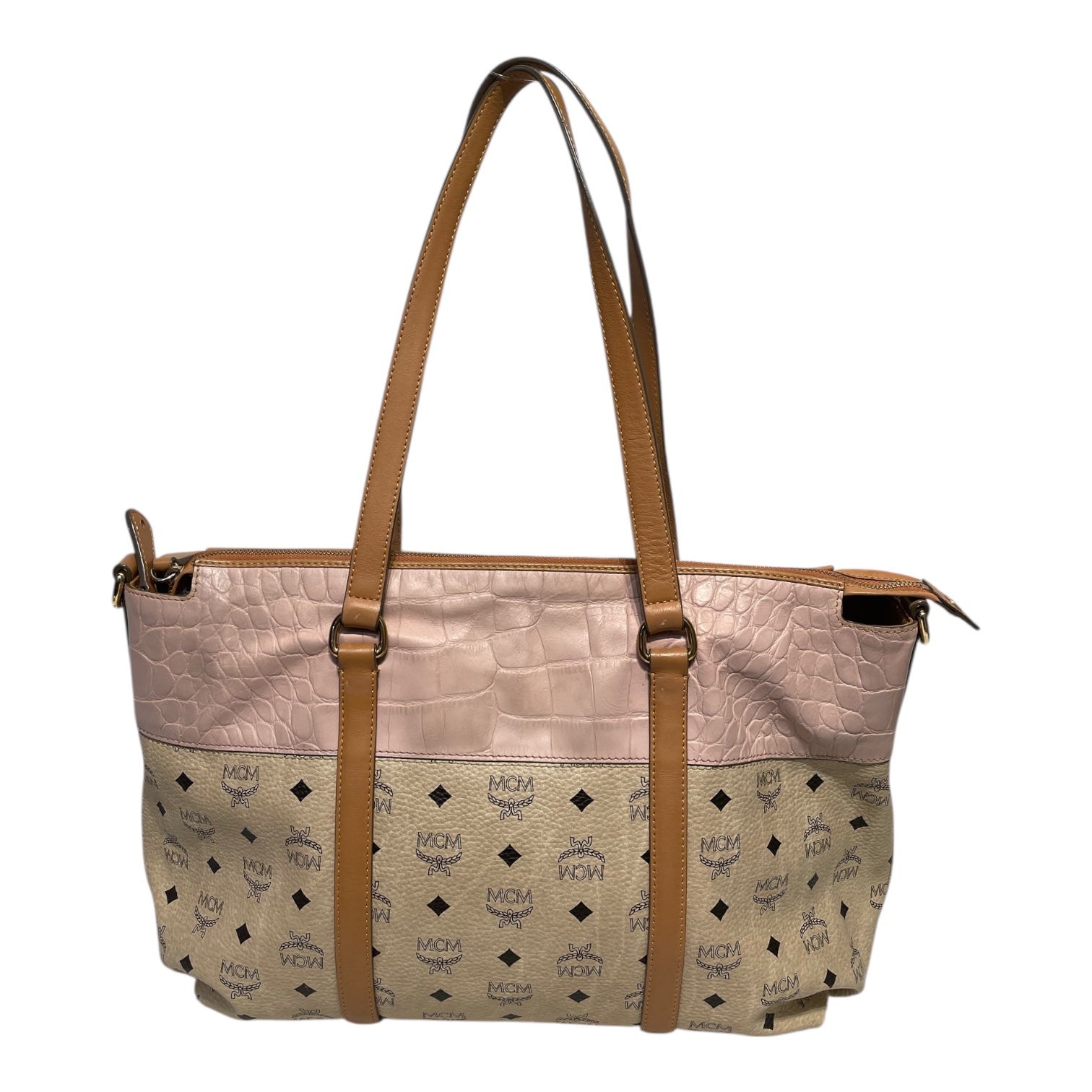 MCM/Tote Bag/Monogram/Leather/CRM/e5721 view 2