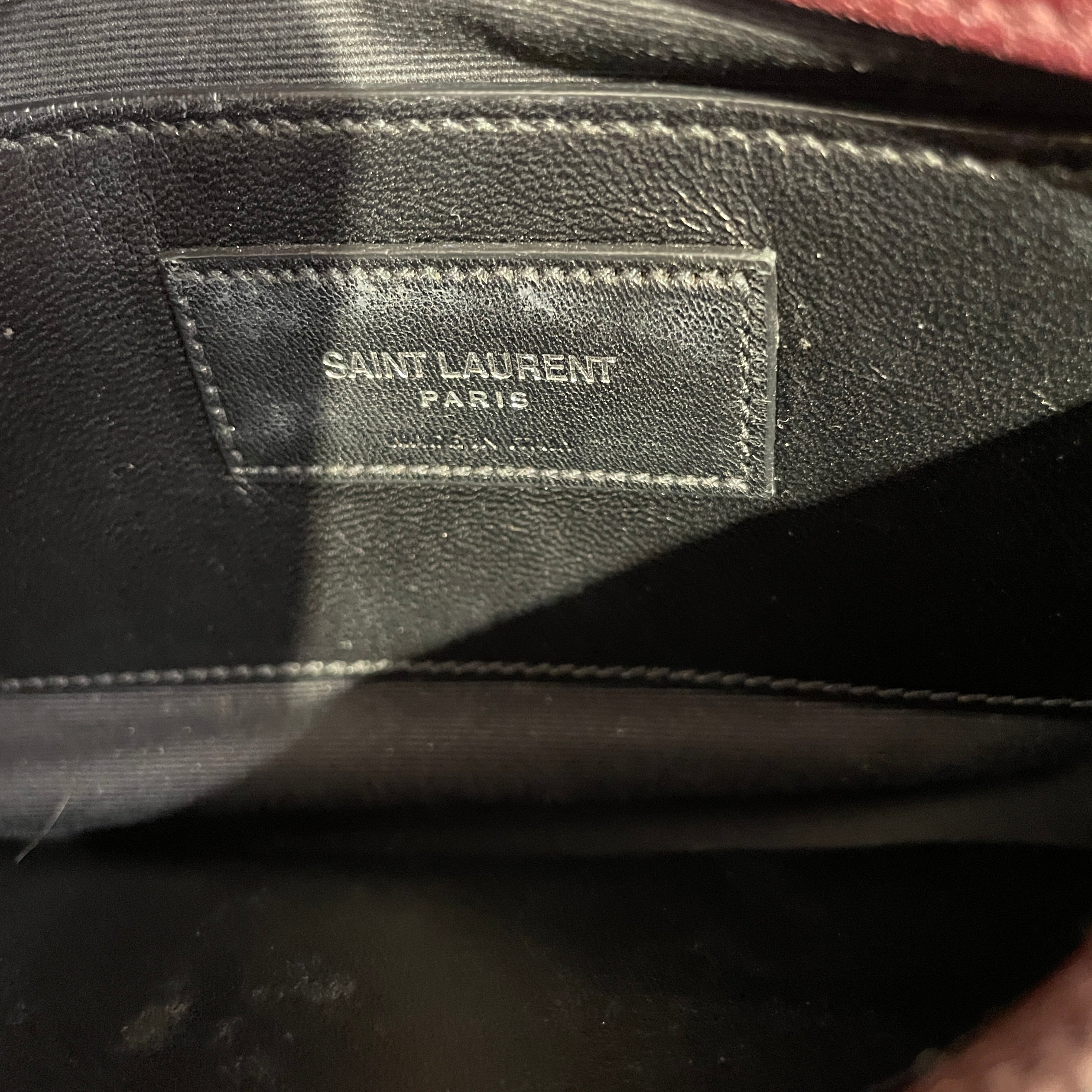 YVES SAINT LAURENT/Cross Body Bag/Leather/BLK/cassandra chain wallet view 8