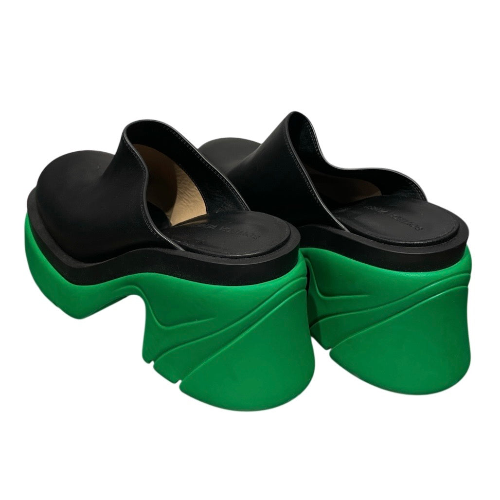 BOTTEGA VENETA/Shoes/EU 38/BLK/Flash mule green sole view 2
