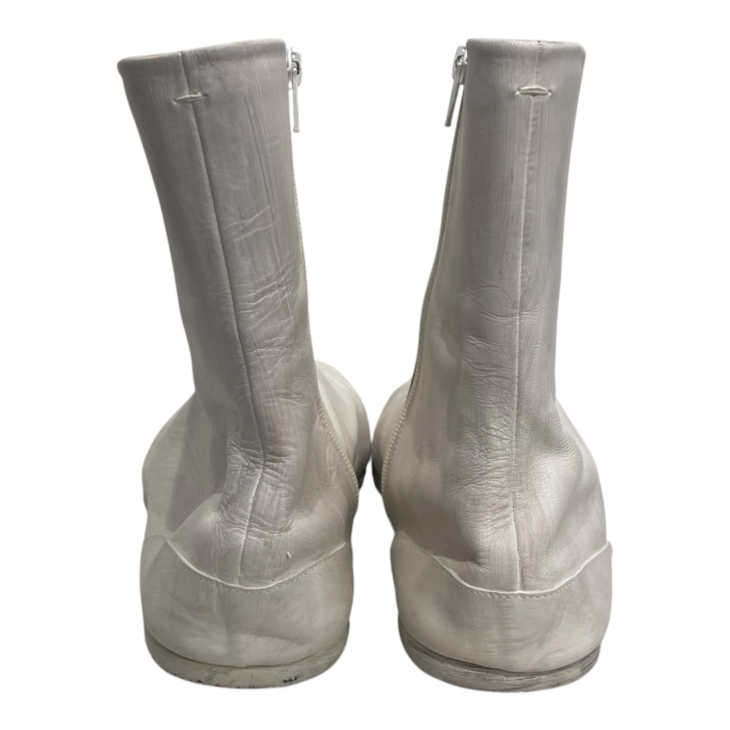 Maison Margiela/Boots/EU 44/Leather/WHT/PAINTED TABI view 3