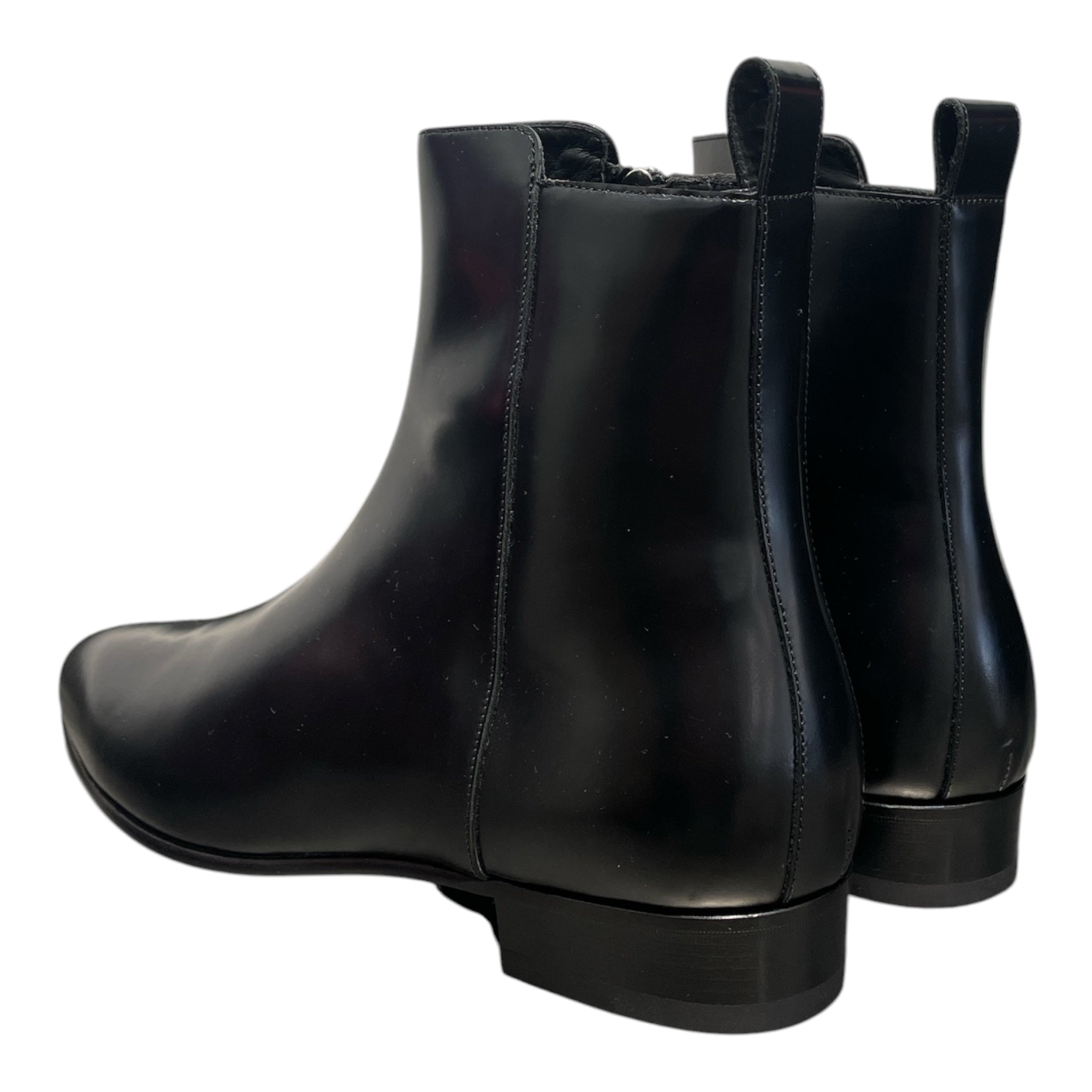 SAINT LAURENT/Boots/EU 43/Leather/BLK/Side Zip/WYAT SIDE-ZIP view 2