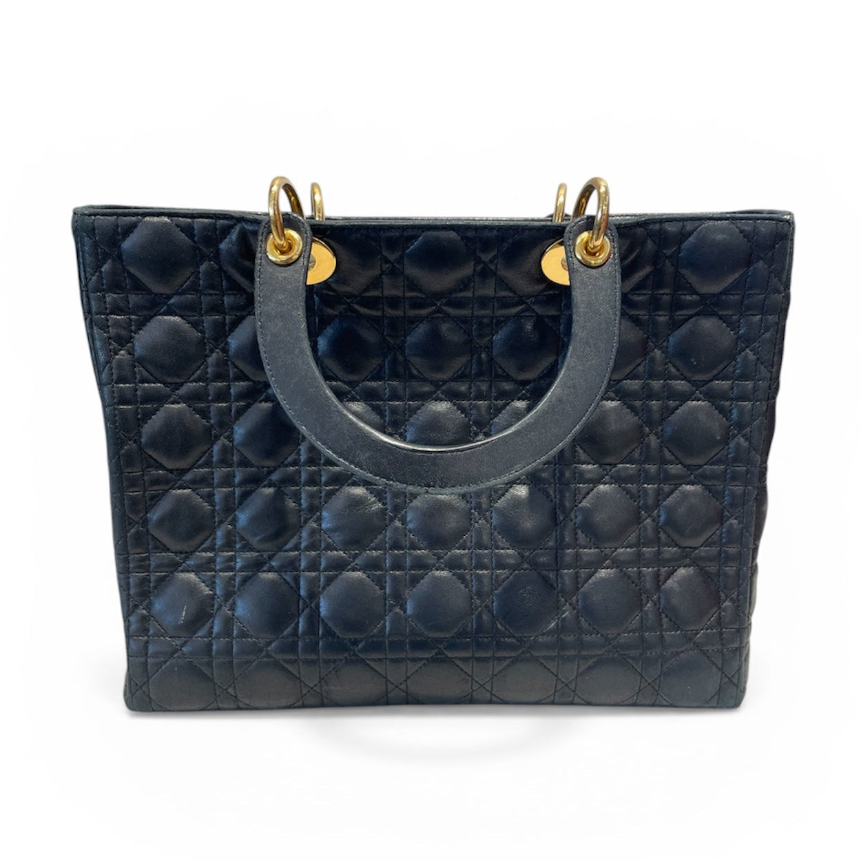 Christian Dior/Tote Bag/Leather/BLK/ view 2