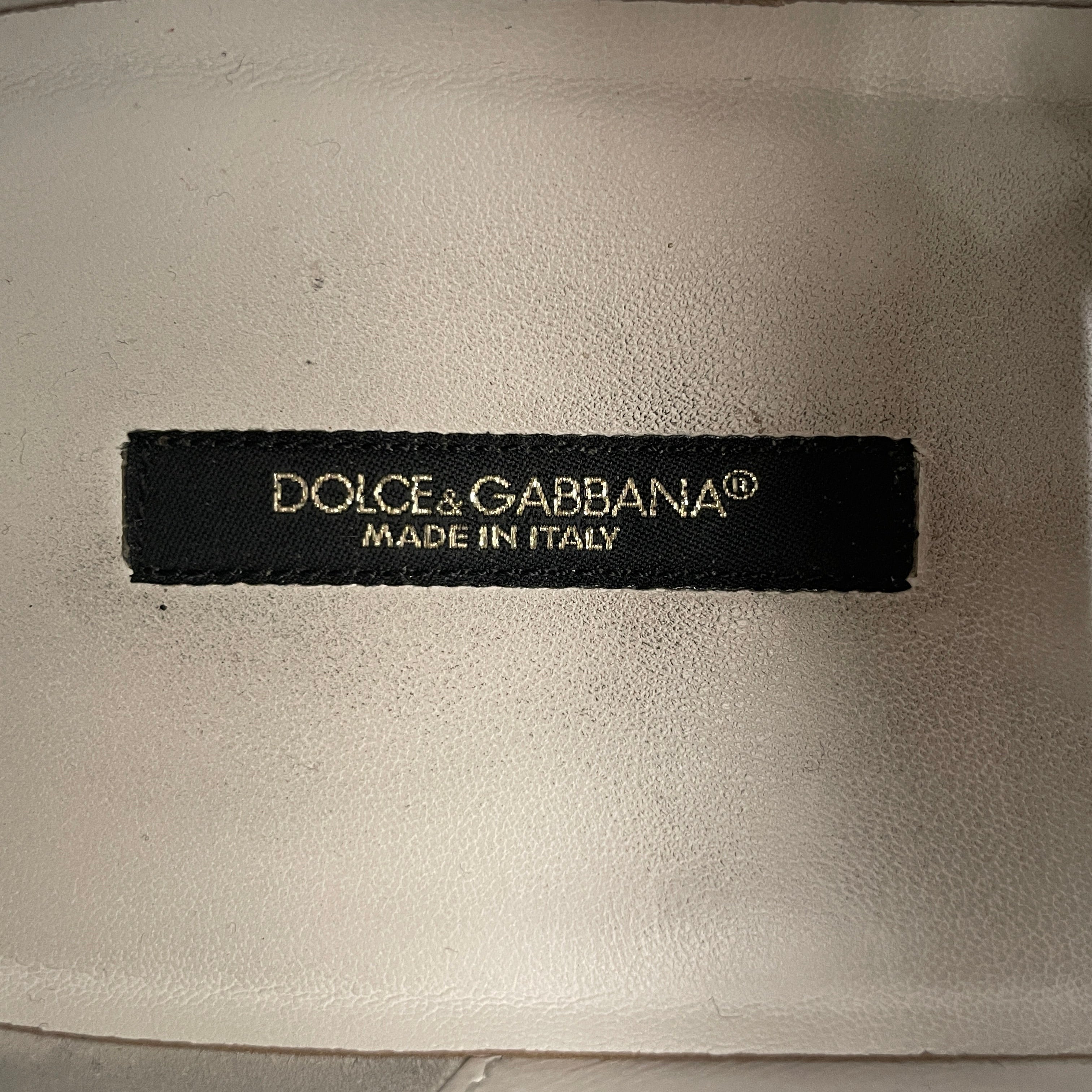 DOLCE&GABBANA/Low-Sneakers/US 10/Leather/WHT/portofino view 3