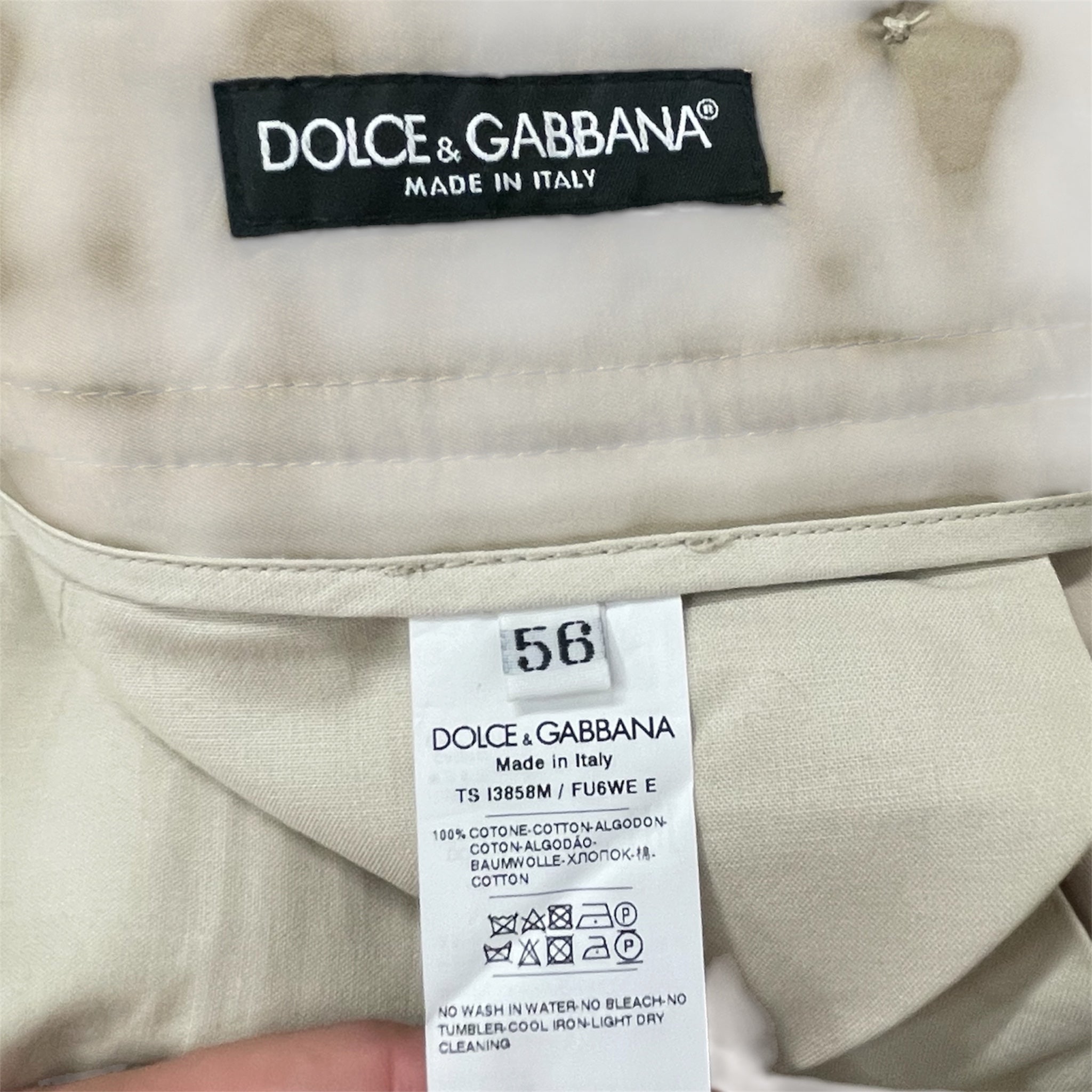 DOLCE&GABBANA/Slacks/58/Cotton/BEG/TS I3858M NWT view 3