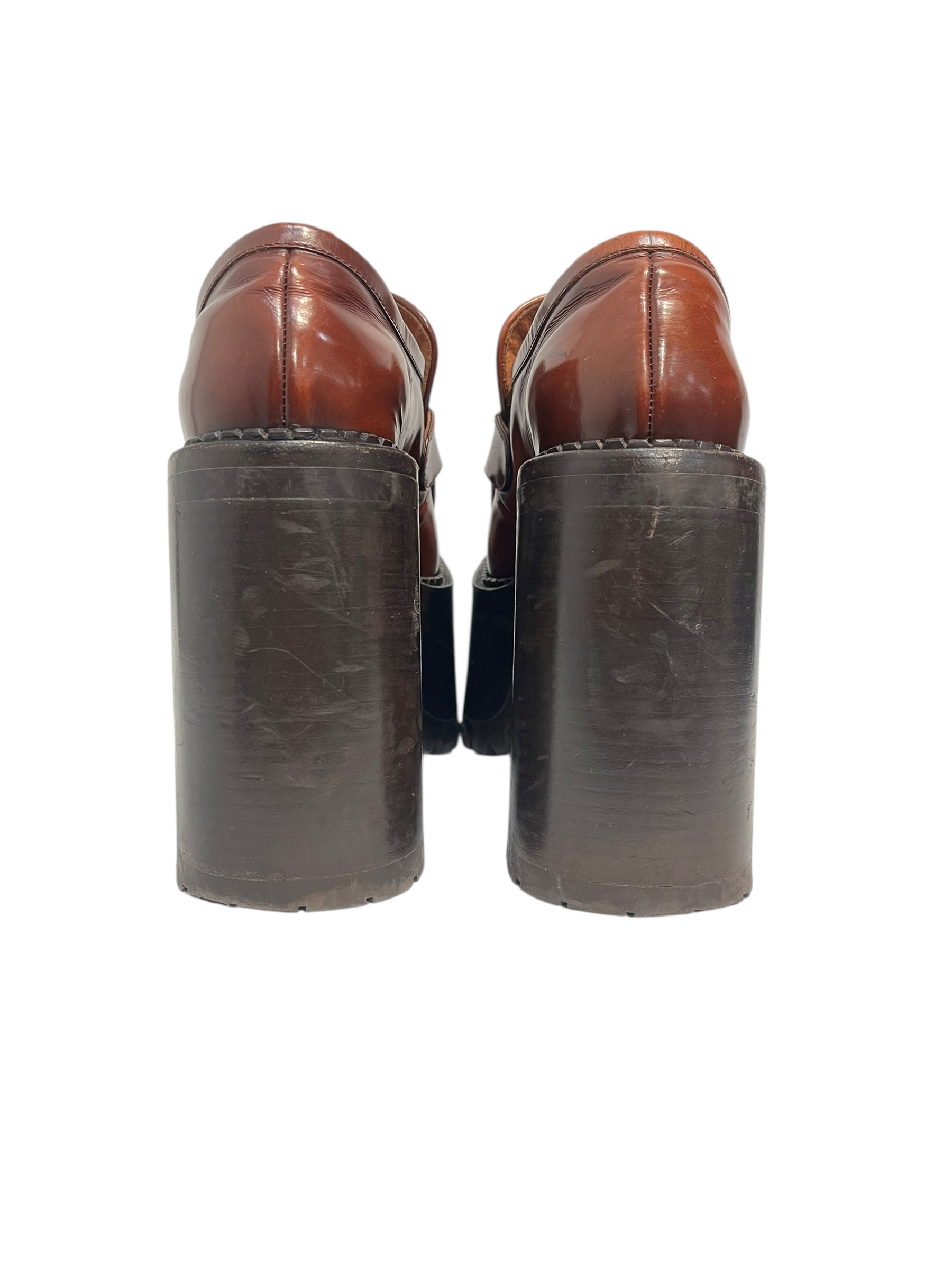 MARC JACOBS/Loafers/EU 37/Leather/BRW/THE PLATFORM LOAFER view 6