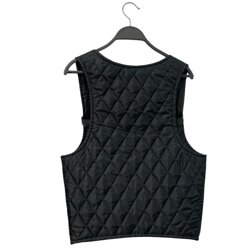 COMME des GARCONS/Quilted Vest/S/Cotton/BLK/