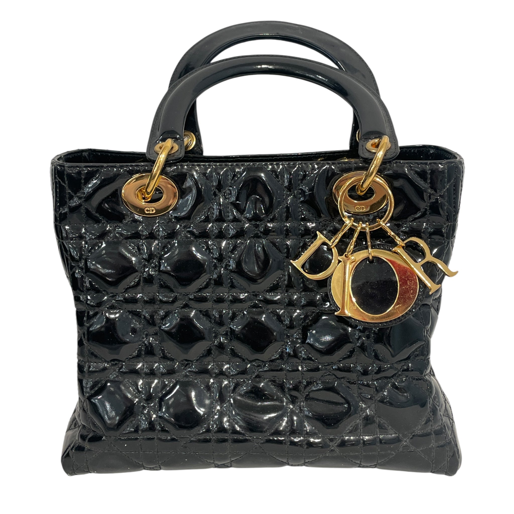 Christian Dior/Hand Bag/Faux Leather/BLK/89D7YQY view 1