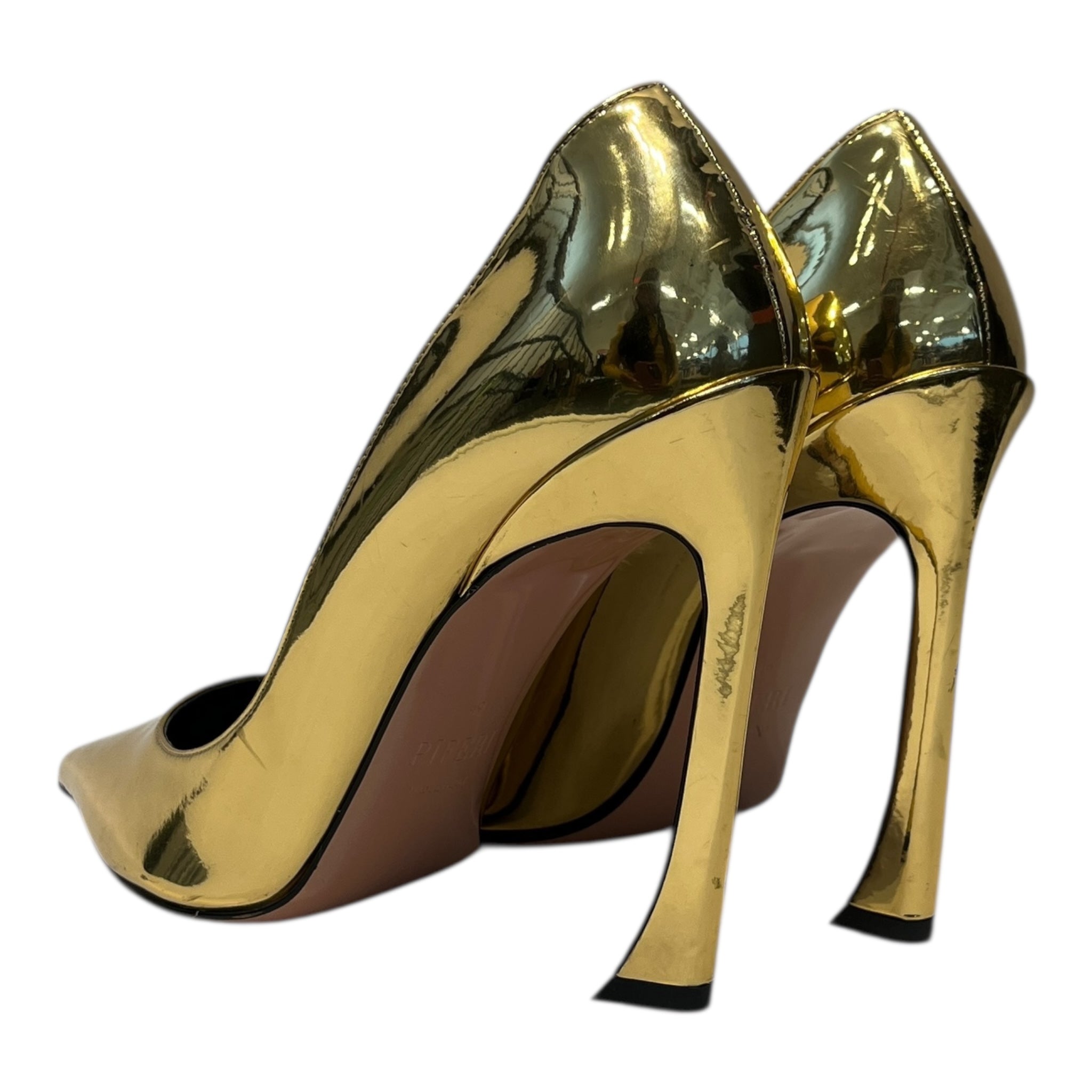 PIFERI/Heels/US 10/GLD/V-Tip/PATTEN LEATHER GOLD view 2